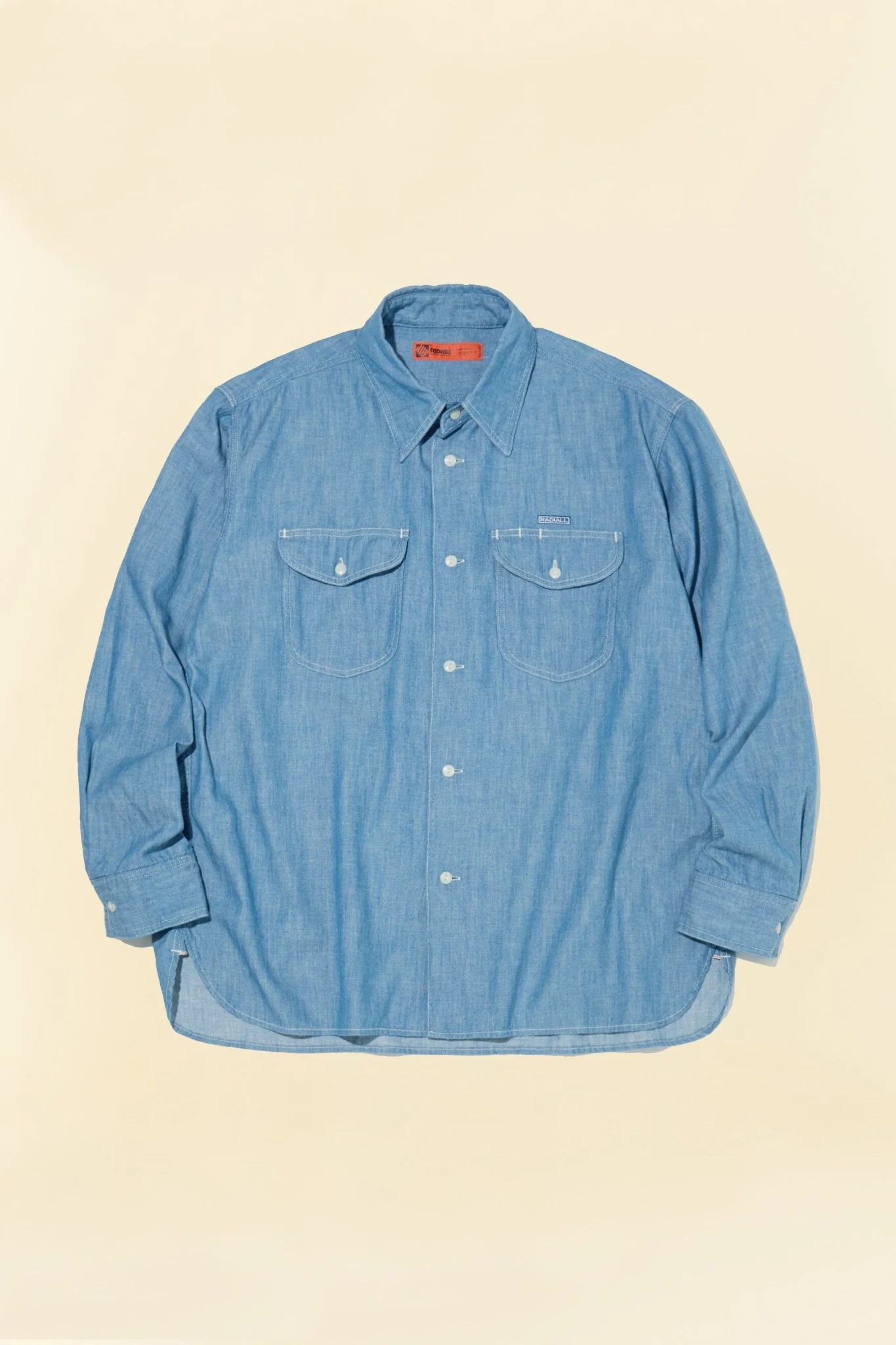 Radiall Wheels L/S Work Shirt - Indigo