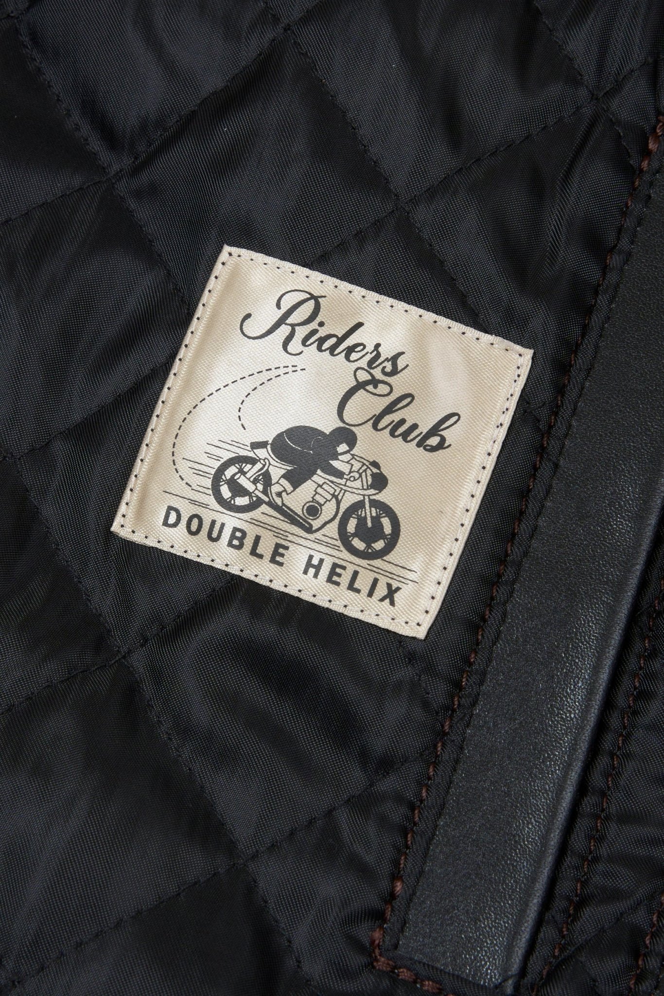 Double Helix 'Innovator' Horsehide Leather Jacket - Black