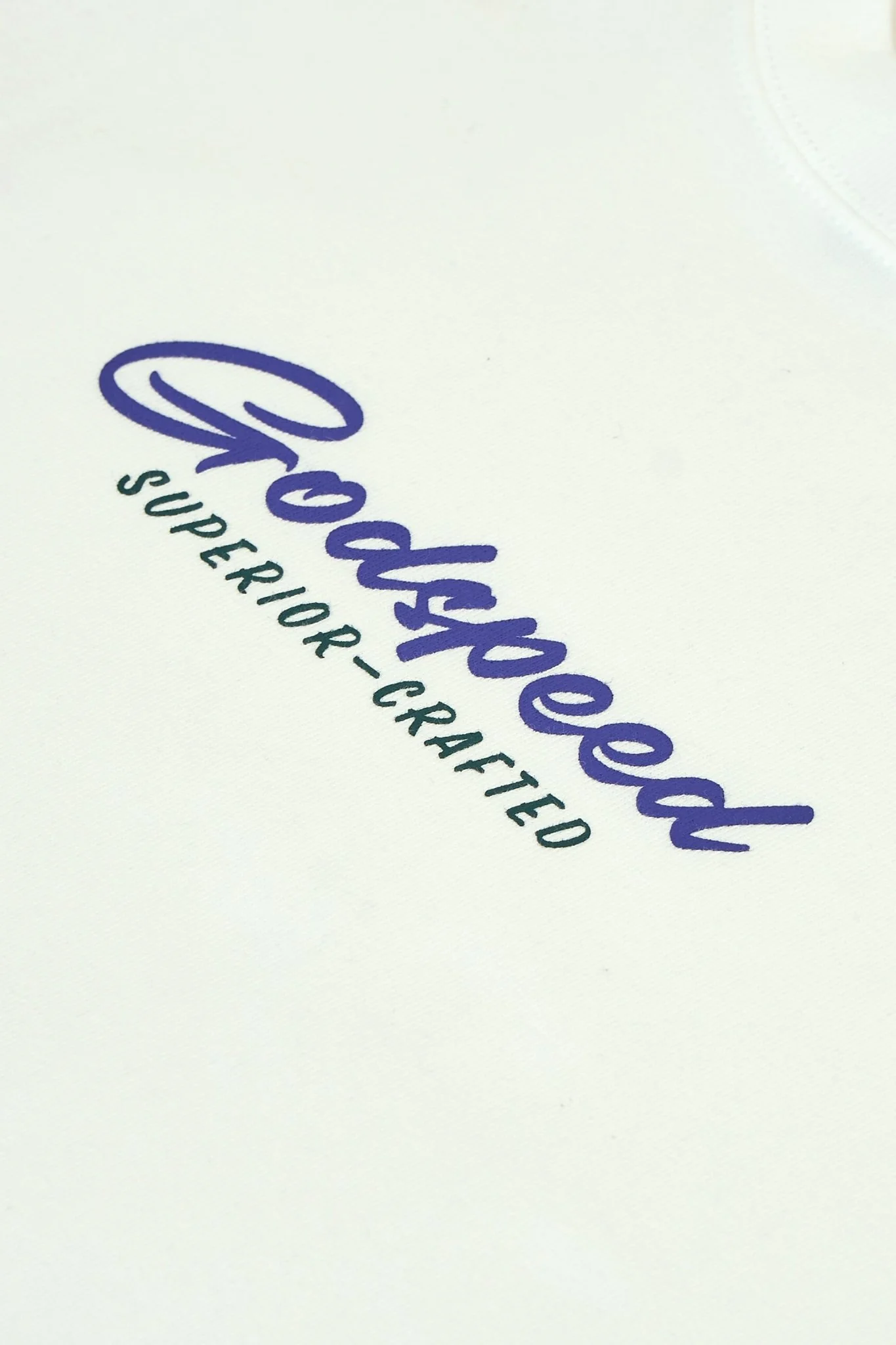 Godspeed 'Sign' Heavyweight Organic T-Shirt - White