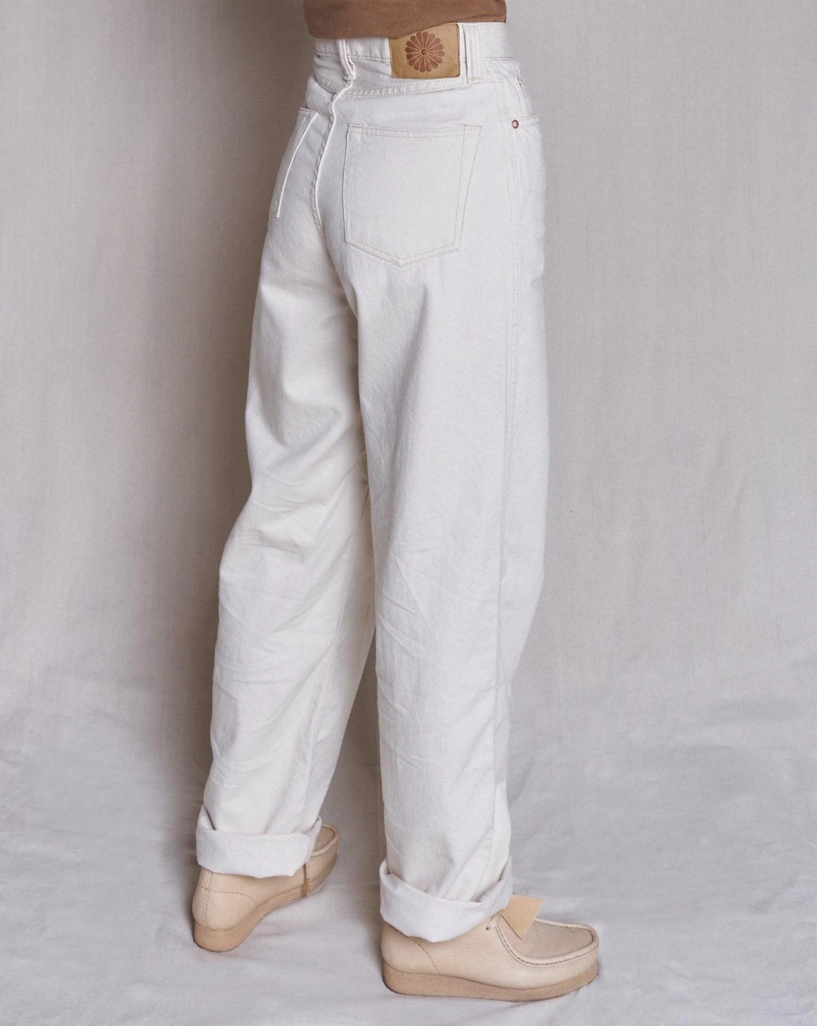 Godspeed 'Cloudkicker' Women's High-Rise Wide Leg Denim - Natural