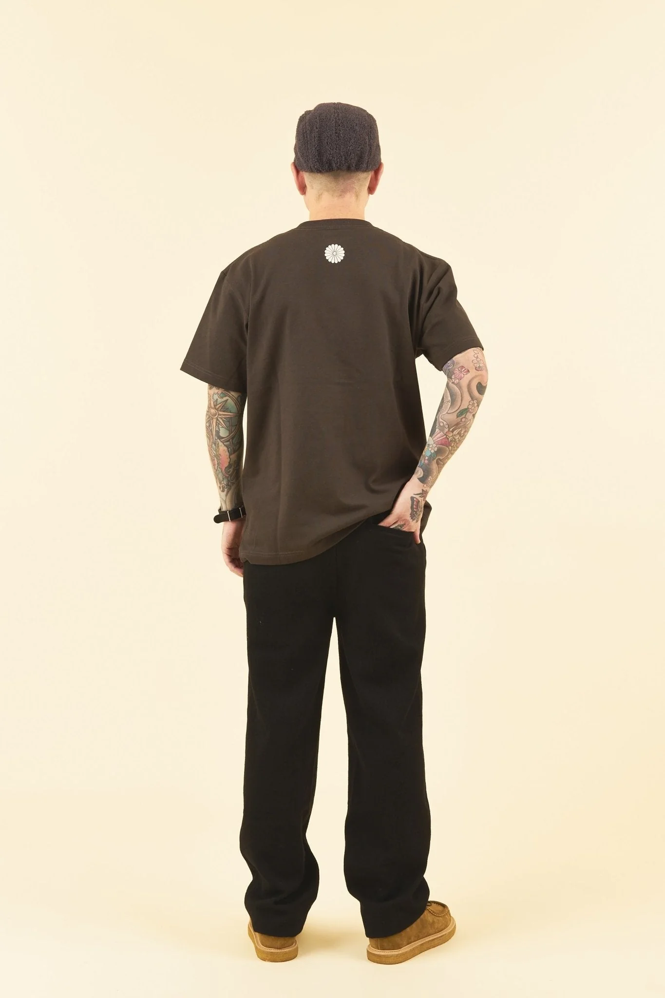 Rats Wool Knit Easy Pants - Black