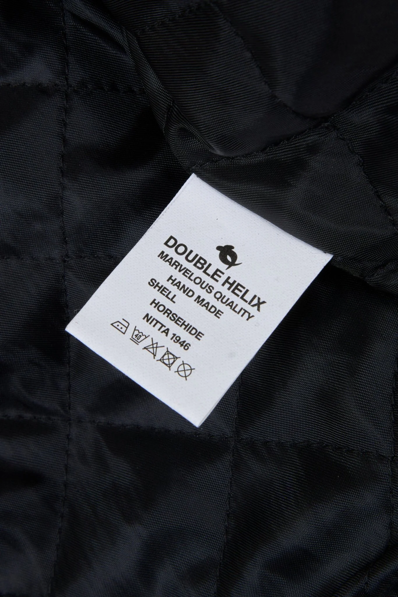 Double Helix 'Innovator' Horsehide Leather Jacket - Black