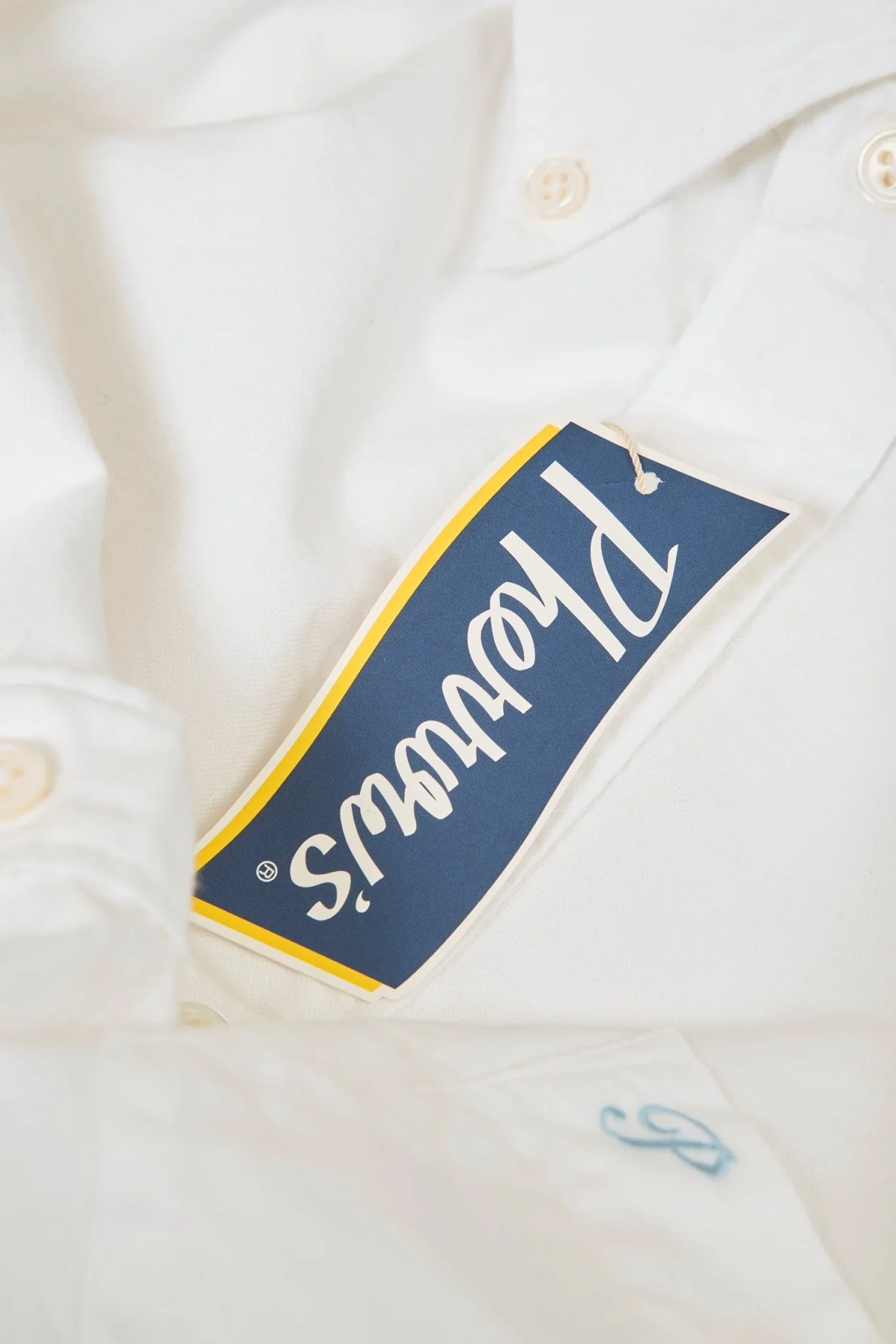 Pherrow's Button Down Oxford Shirt - White