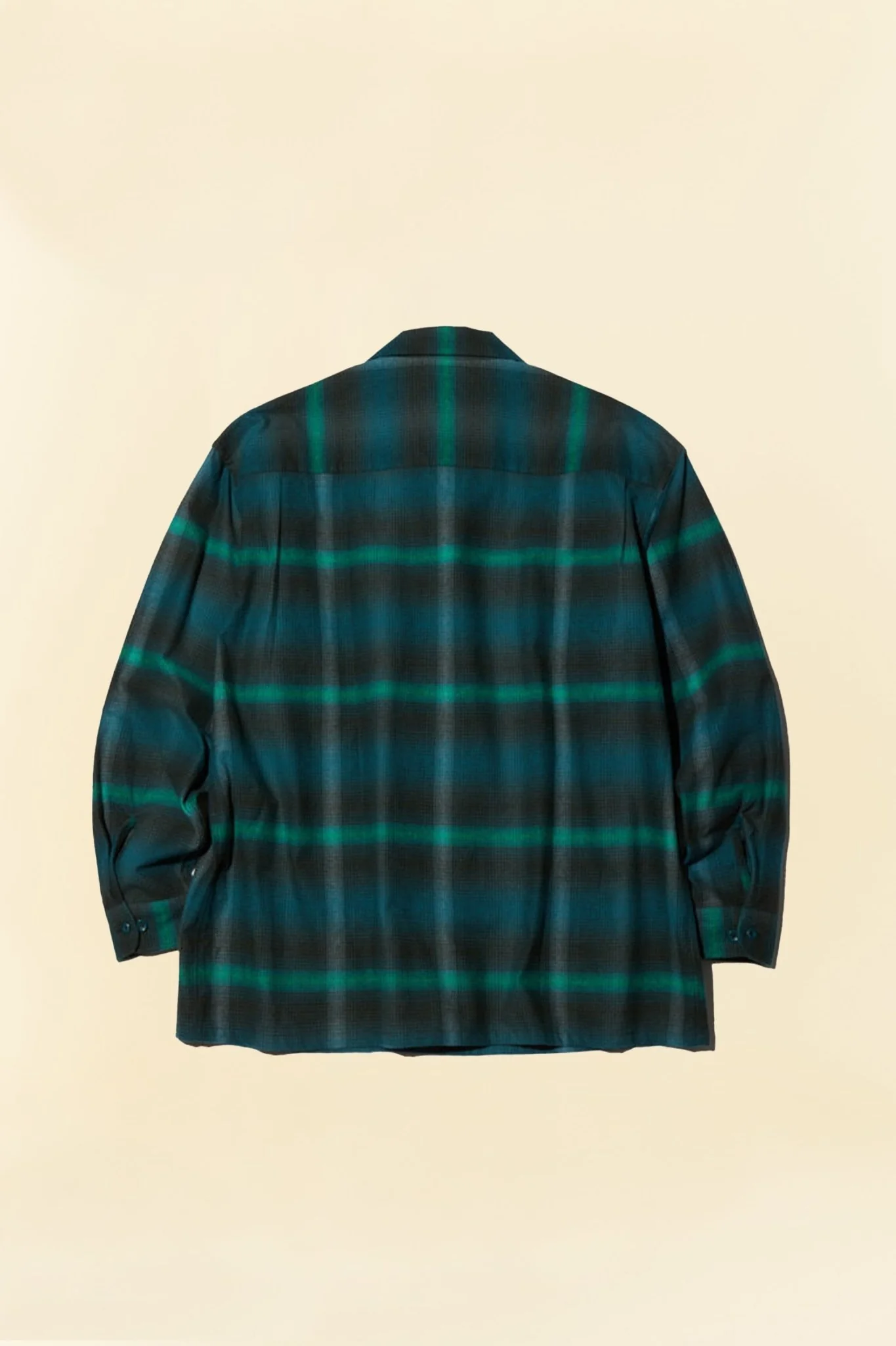 Radiall Boulevard L/S Open Collared Shirt - Bottle Green