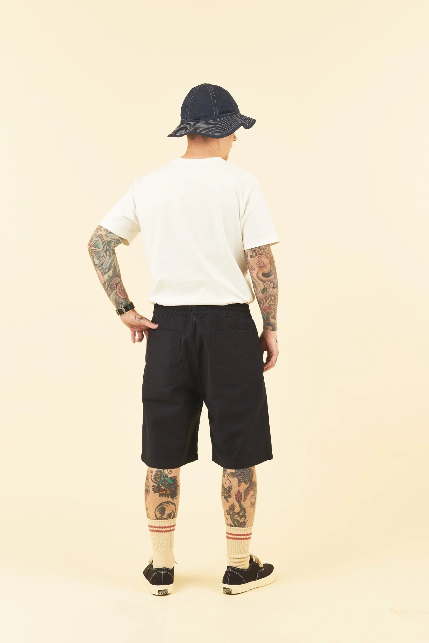 Fullcount Sateen Easy Shorts - Black