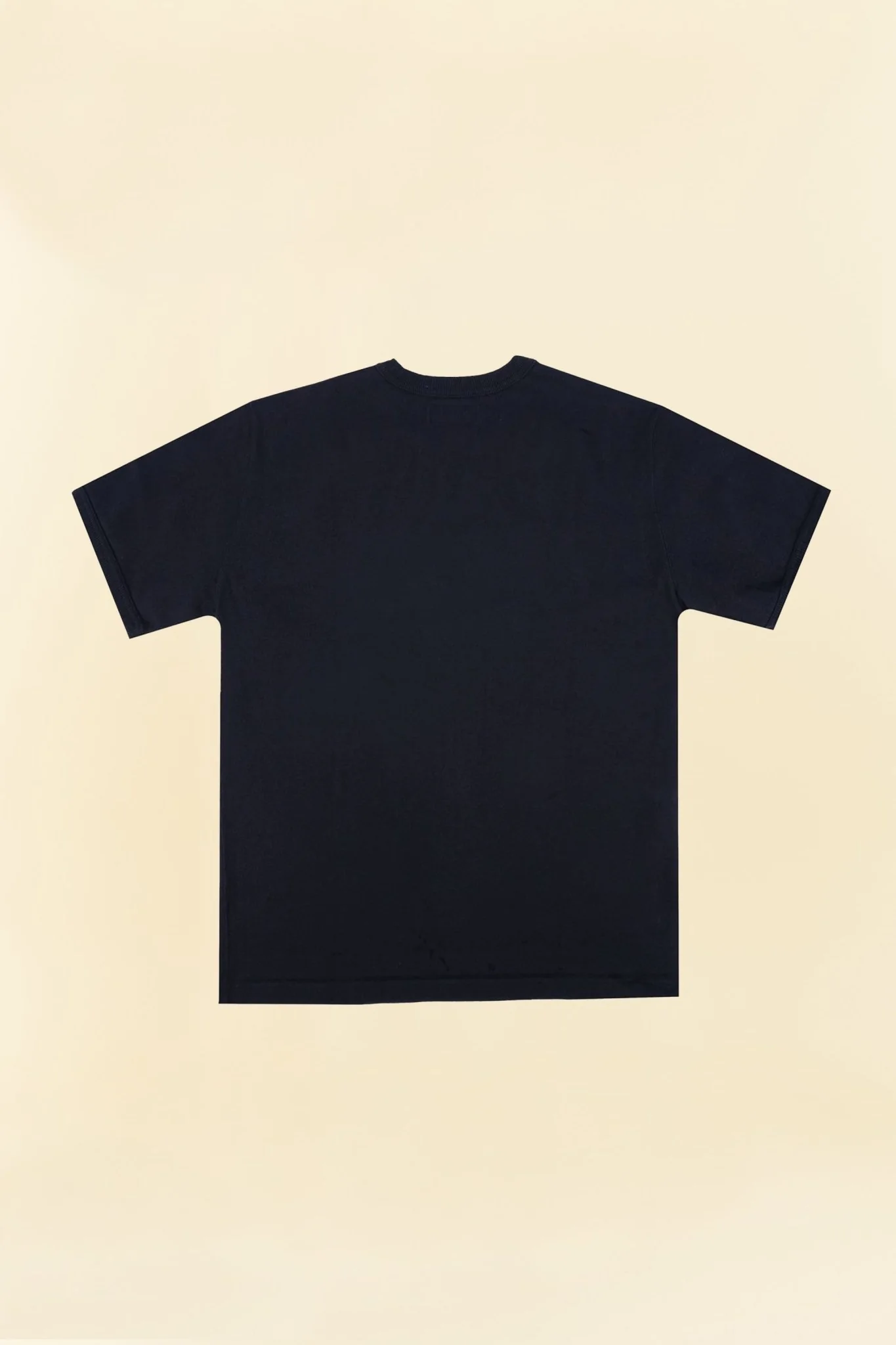 Iron Heart 11oz Cotton Knit Crew Neck T-Shirt - Black