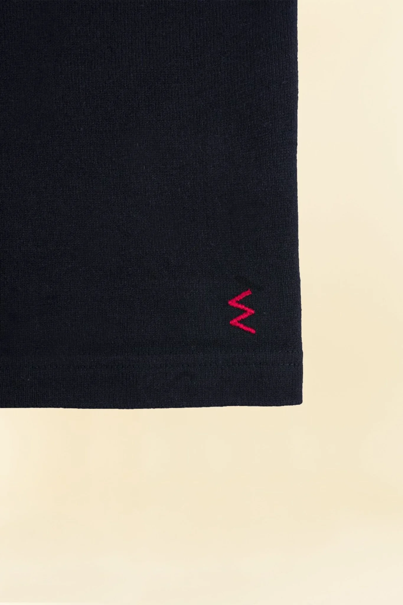 Iron Heart 11oz Cotton Knit Crew Neck T-Shirt - Black