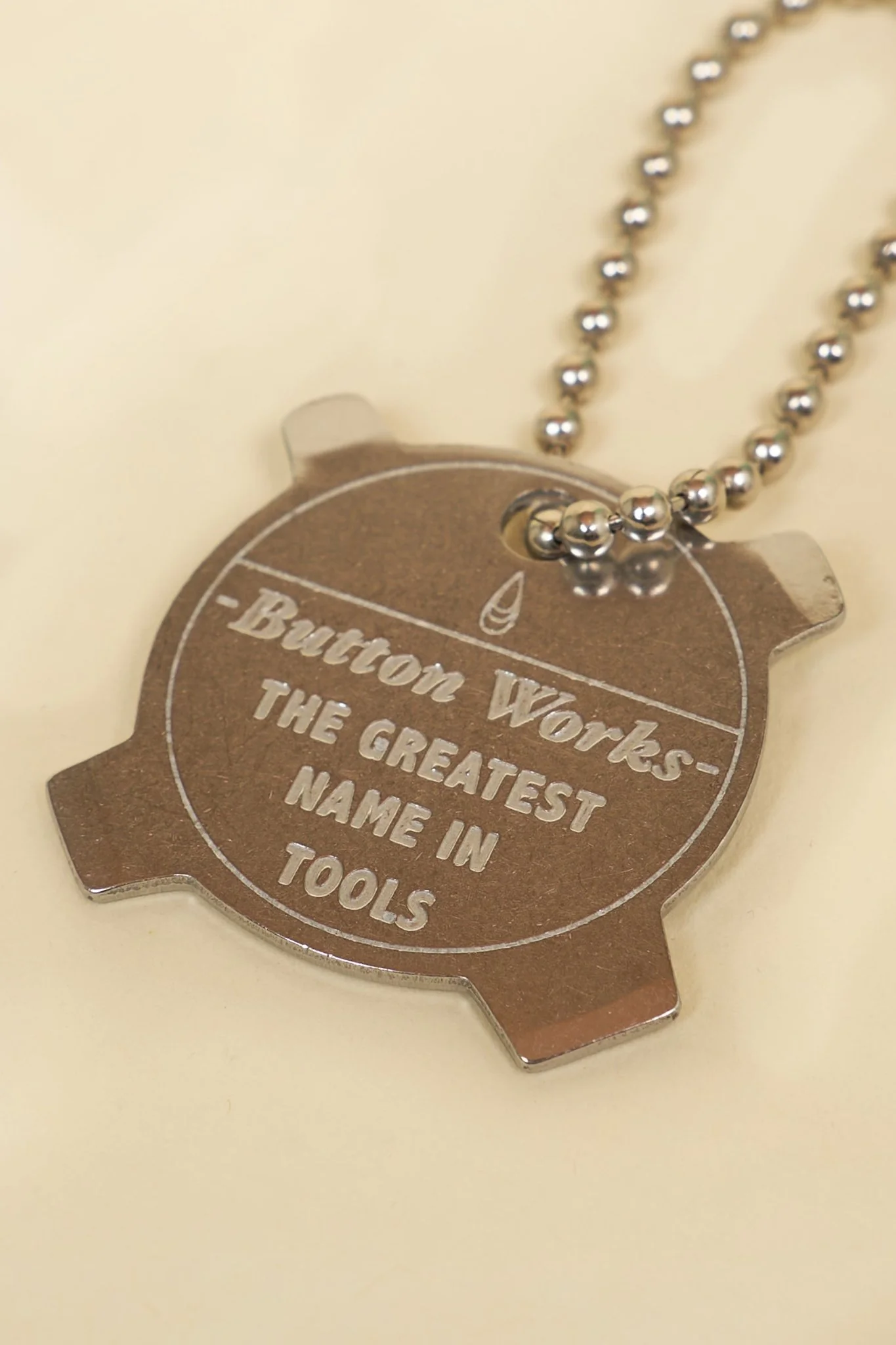 Button Works 4-way Screwdriver Keychain - Steel