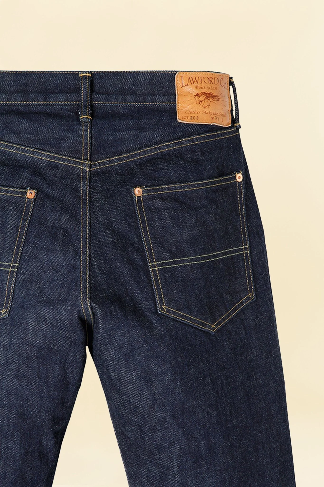 Lawford Lot.203 Five Pocket Denim Pants - 13.5oz