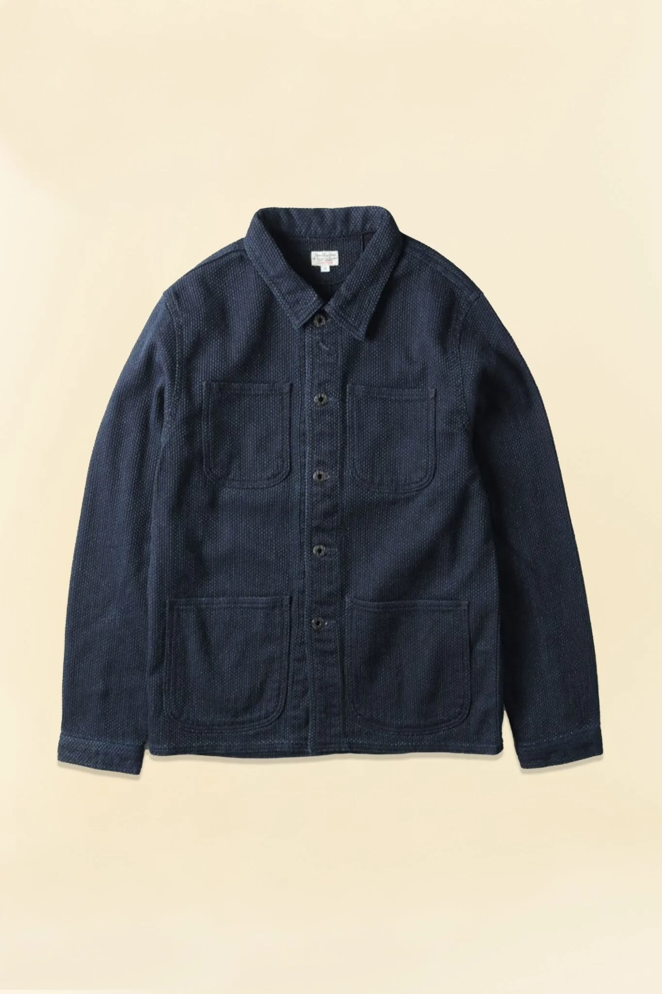 Japan Blue 11oz Sashiko Chore Coat - Indigo