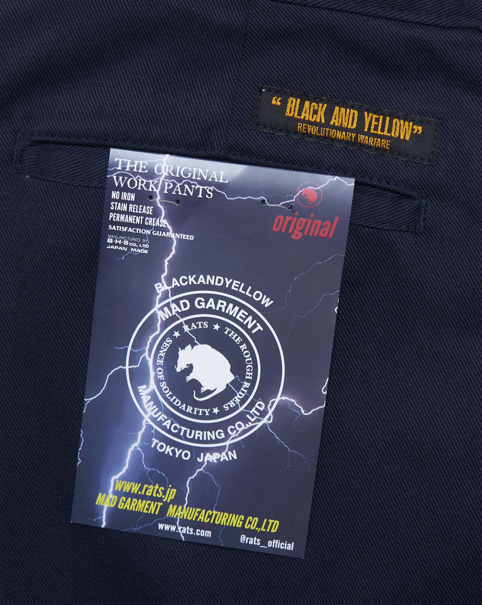 Rats Twill Work Shorts - Navy