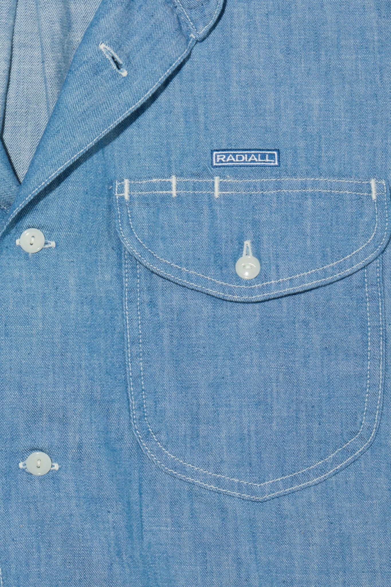 Radiall Wheels L/S Work Shirt - Indigo