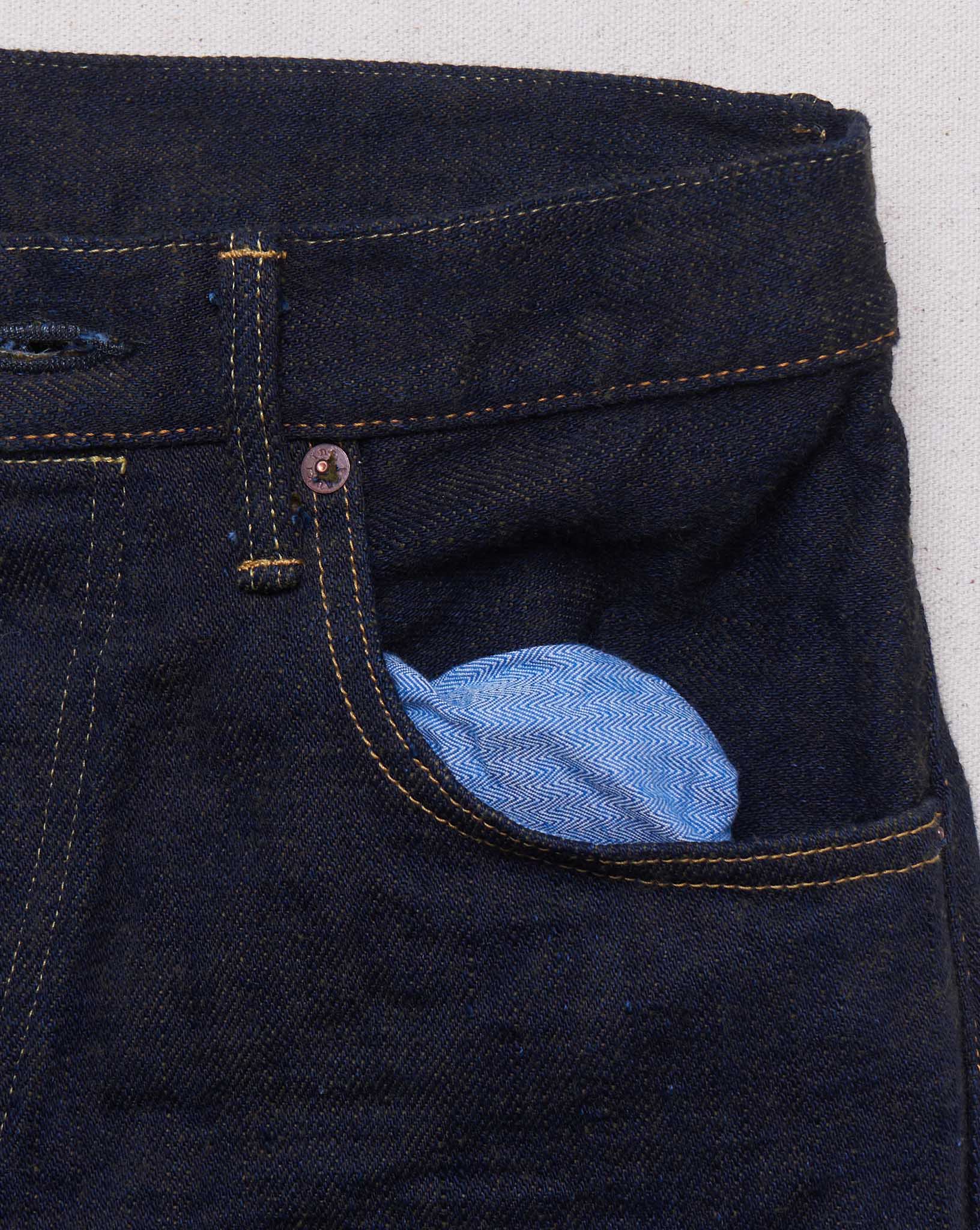 Tanuki 19.5oz HKHT 'Heavy Kusaki' High Rise Tapered Selvedge Denim