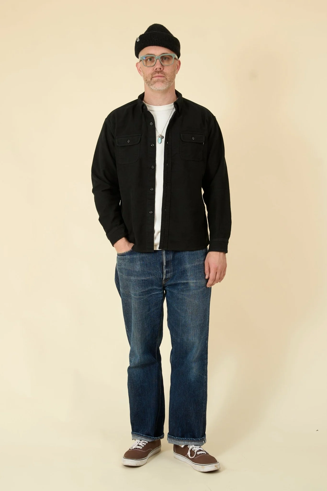 Rats Moleskin B.D Shirt - Black