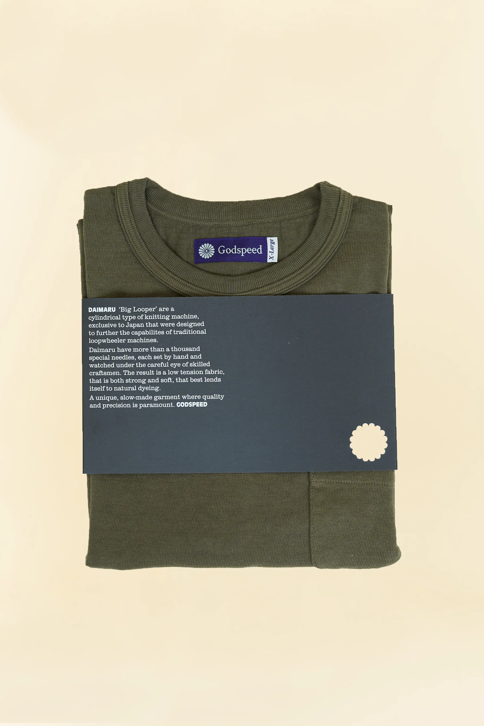 Godspeed Heavyweight Daimaru 10oz Pocket T-Shirt - Olive
