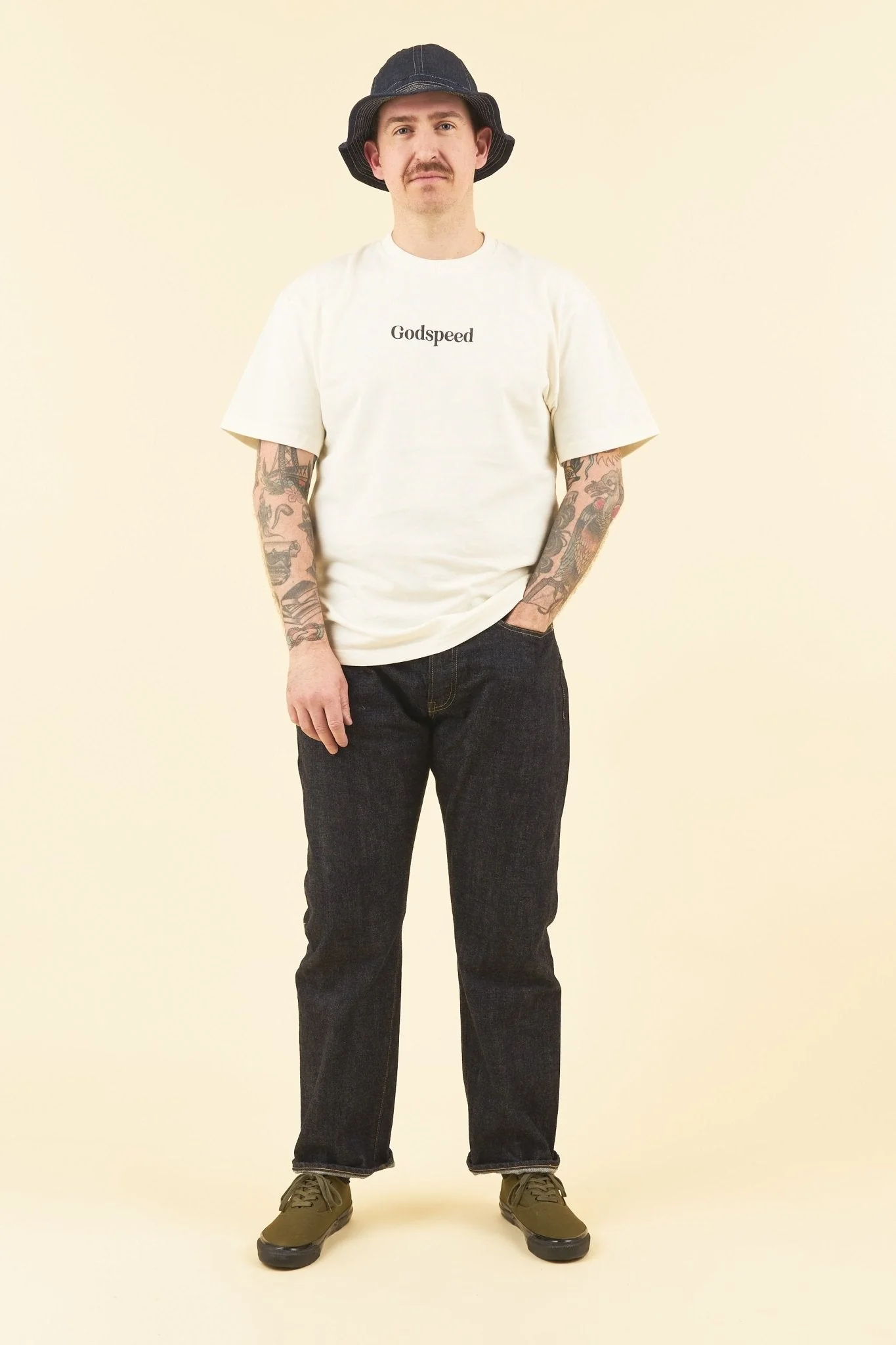 Godspeed 'Zenith' Heavyweight Organic T-Shirt - Natural