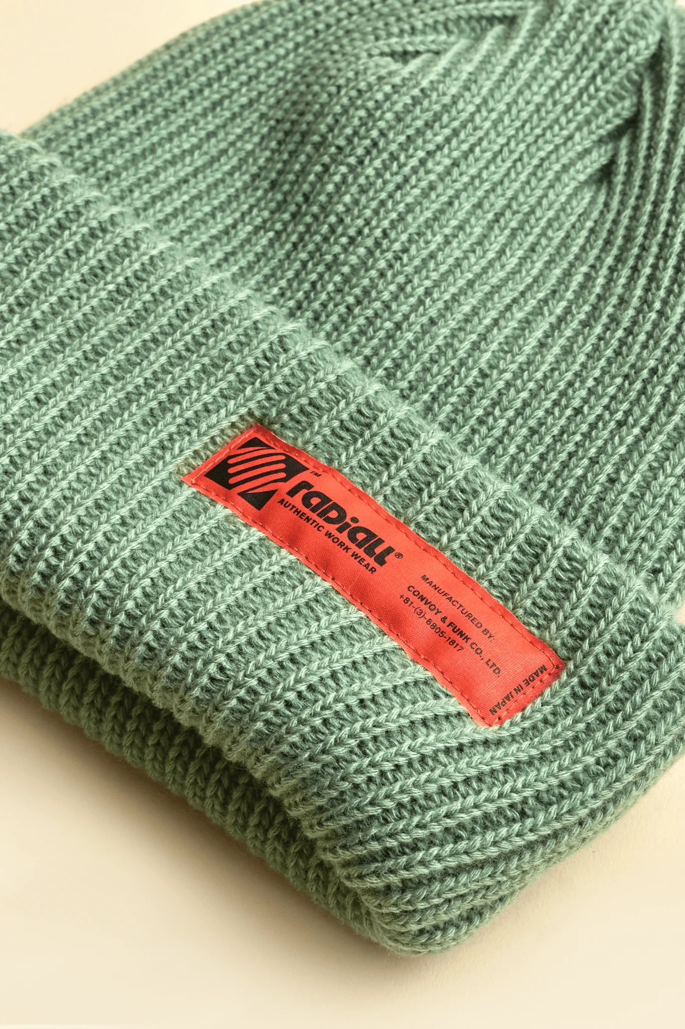 Radiall Coil Tag Watch Cap - Sage Green