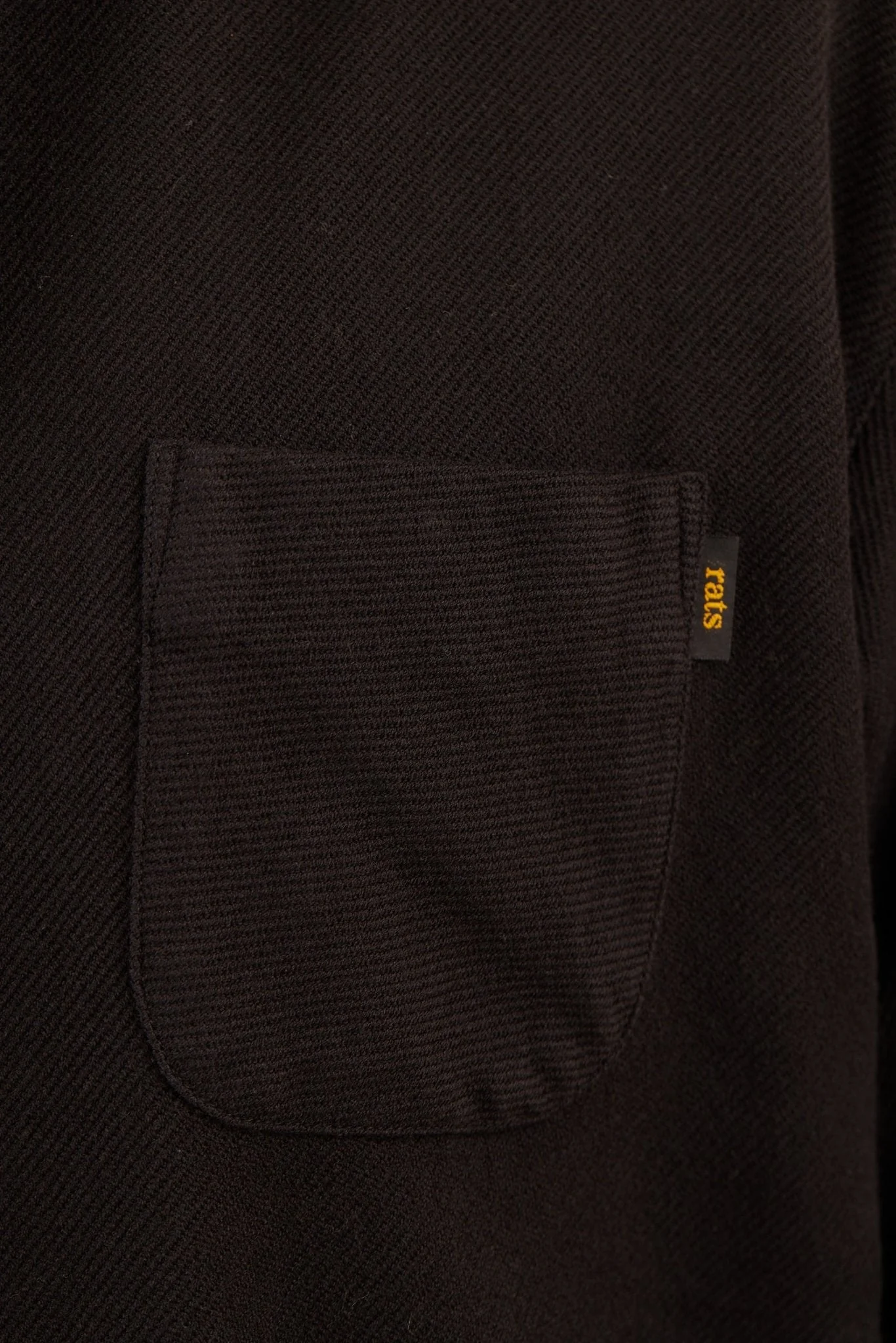 Rats Cotton Wool Shirt - Black