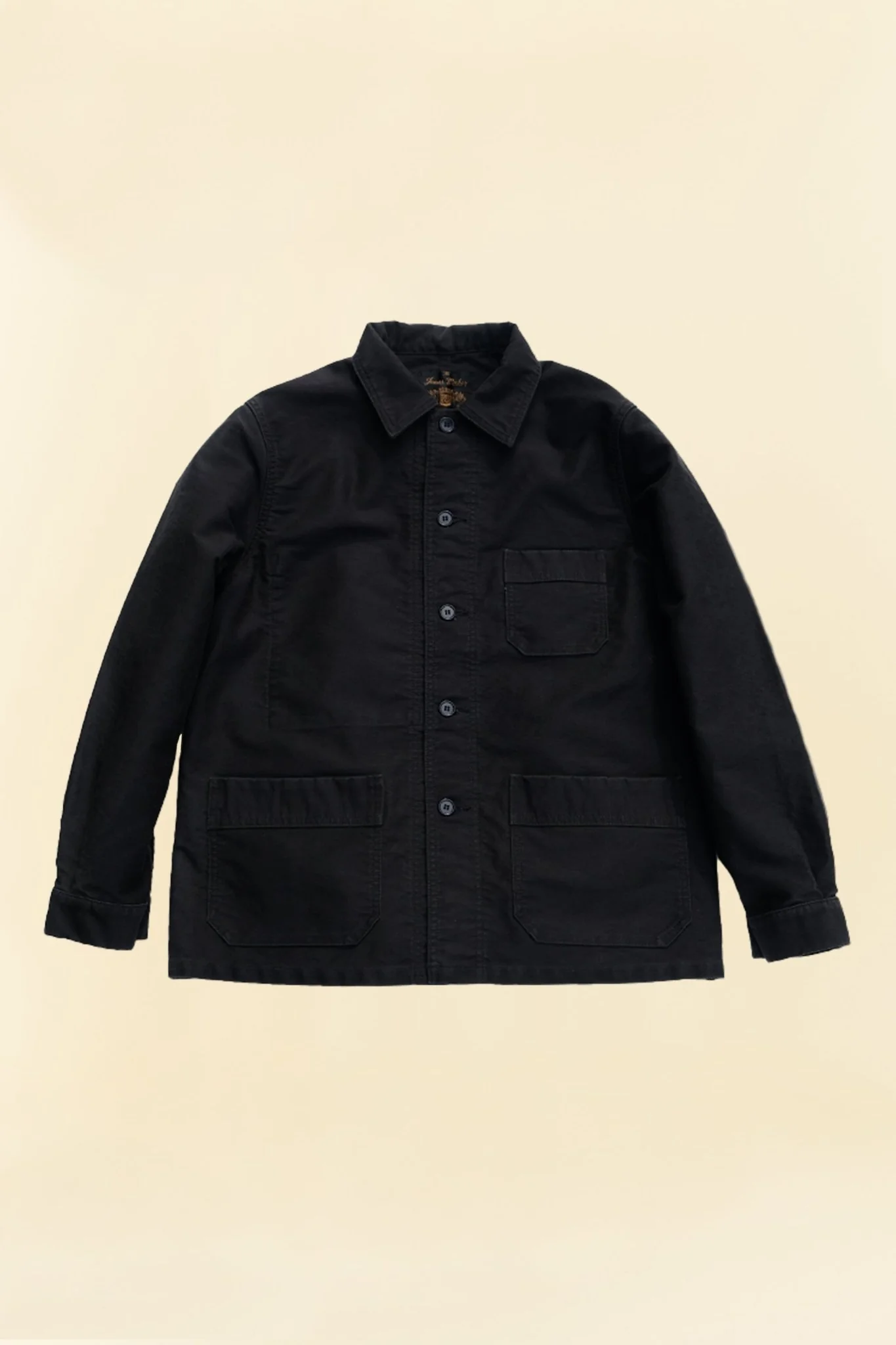Fullcount French Moleskin Work Jacket - Black