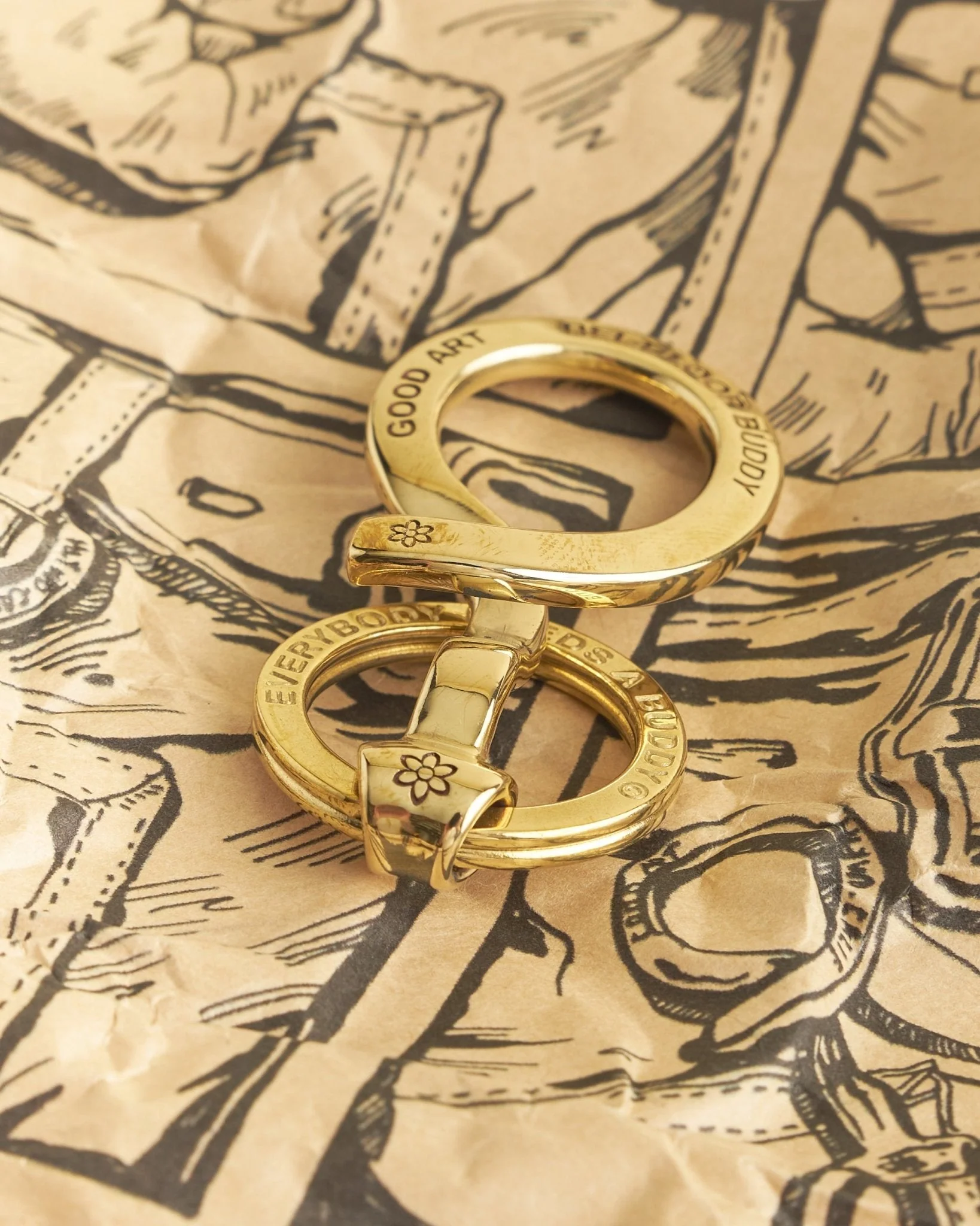 Good Art Hlywd Belt Loop Buddy - Brass