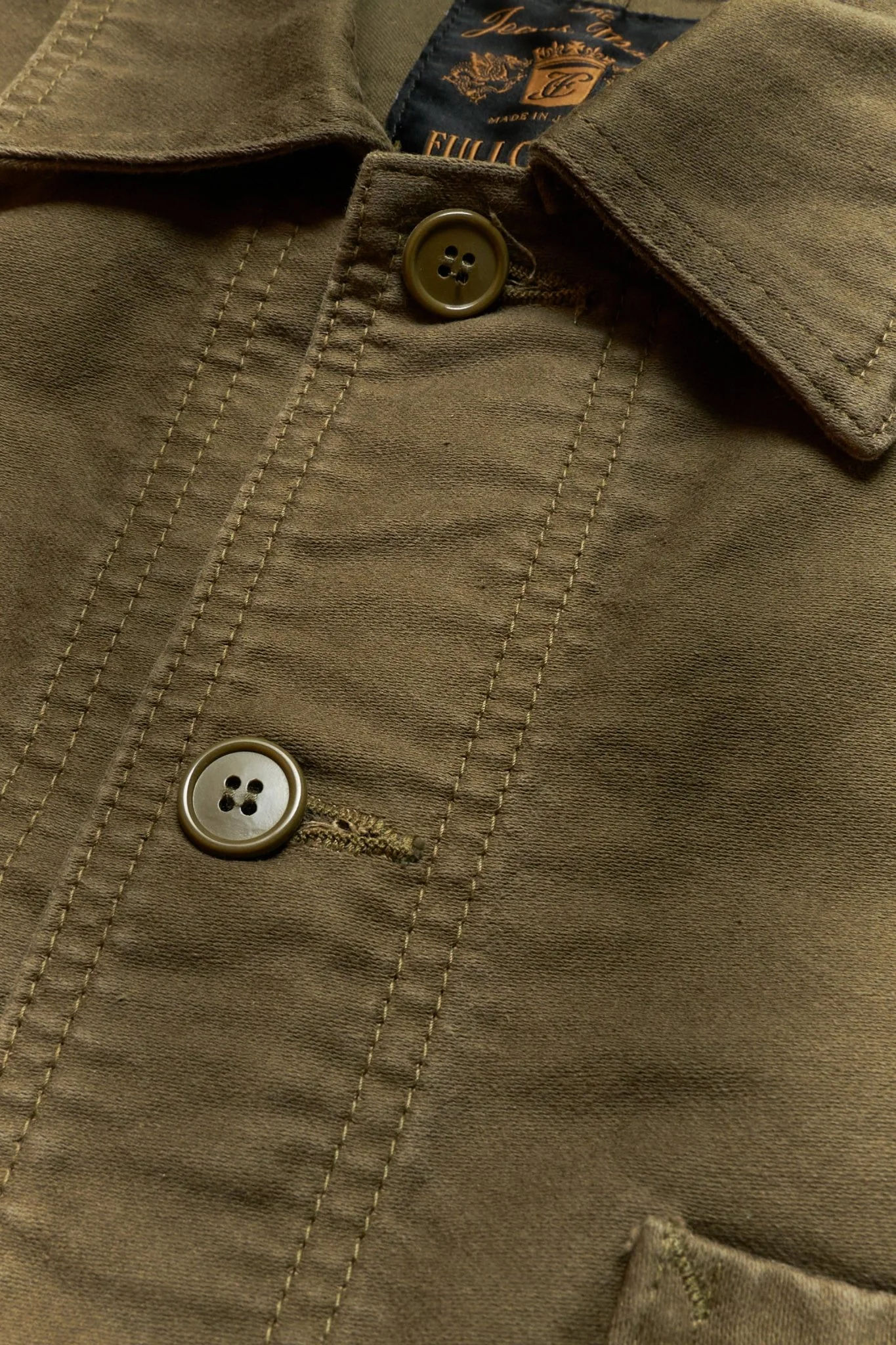 Fullcount French Moleskin Work Jacket - Olive