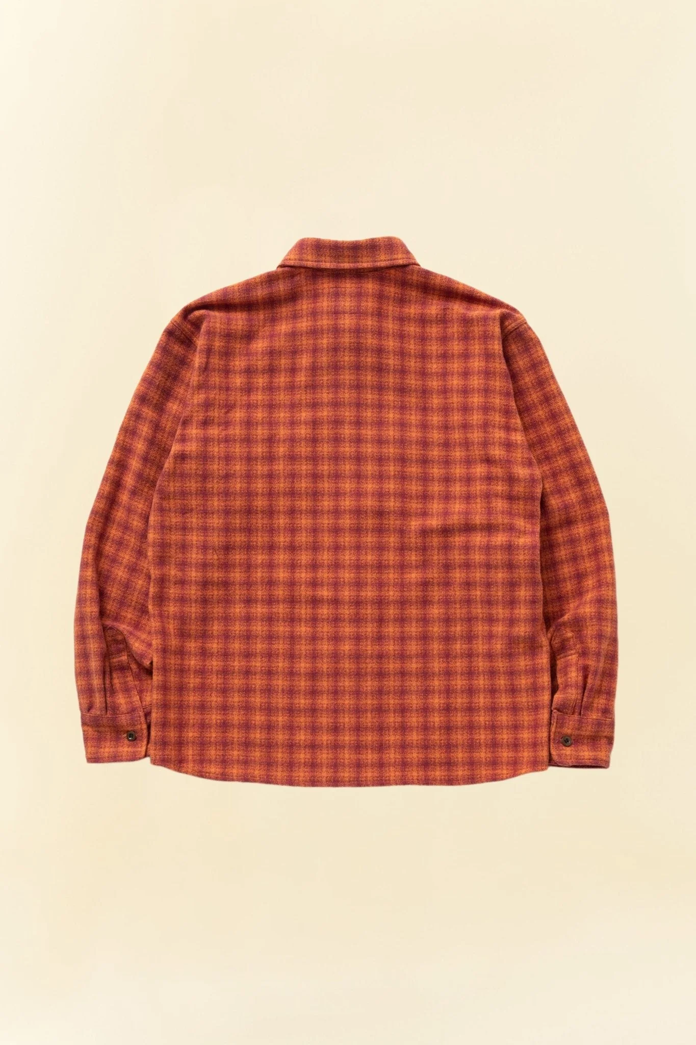 Rats Amundsen Cotton Check Shirt - Burgundy