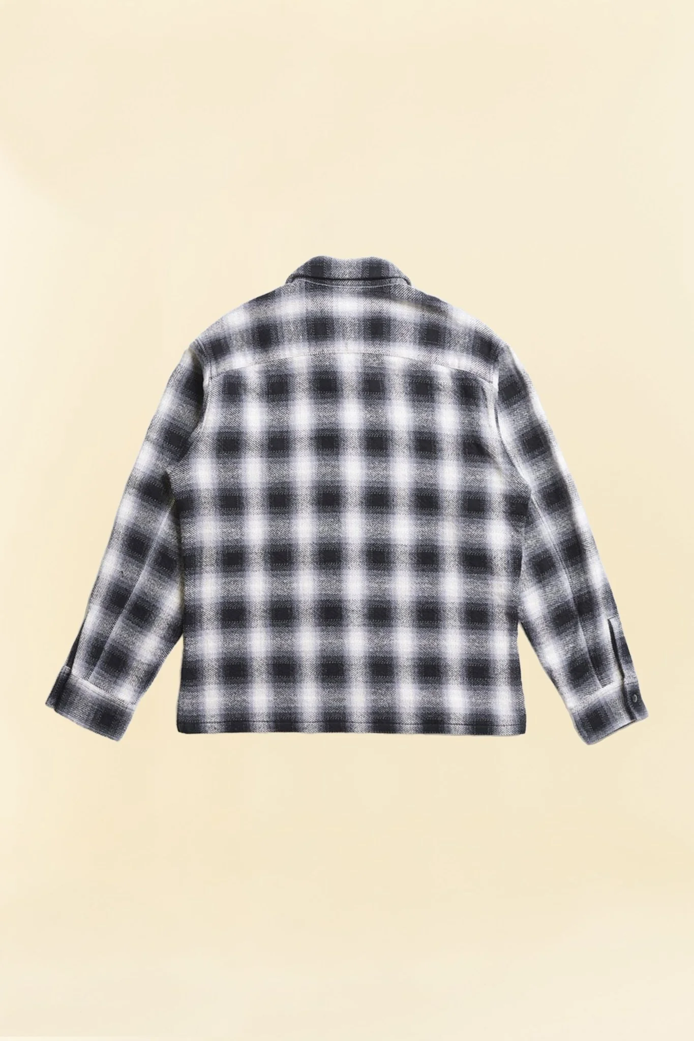 Addict Clothes ACVM Ombre Cotton Open Collar Shirt - Black