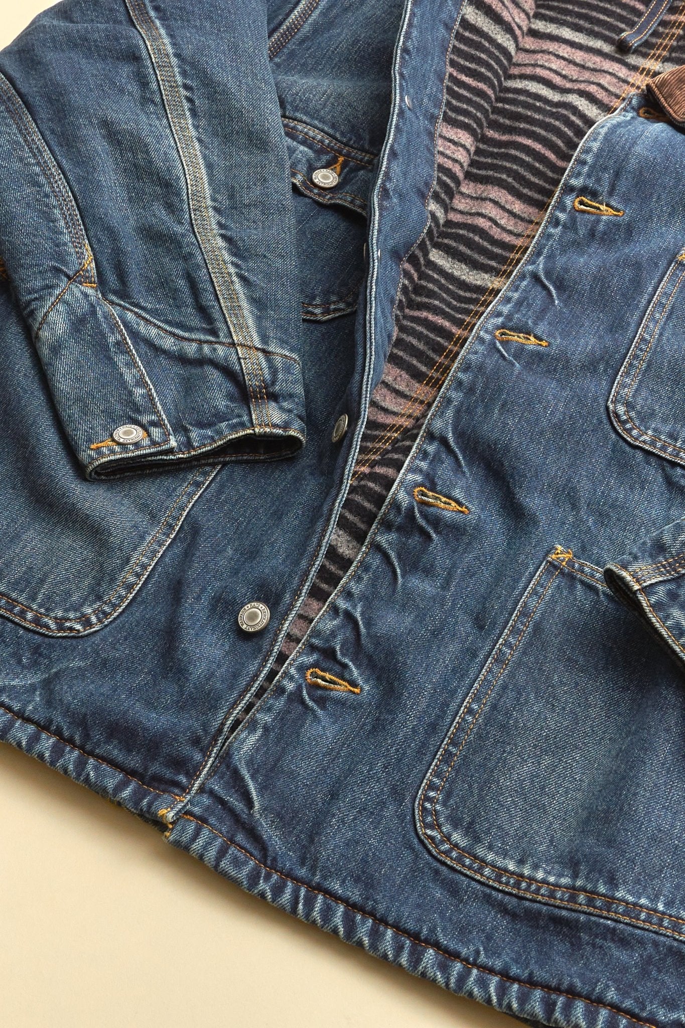 Rats Blanket Lined Denim Chore Coat - 13.5oz