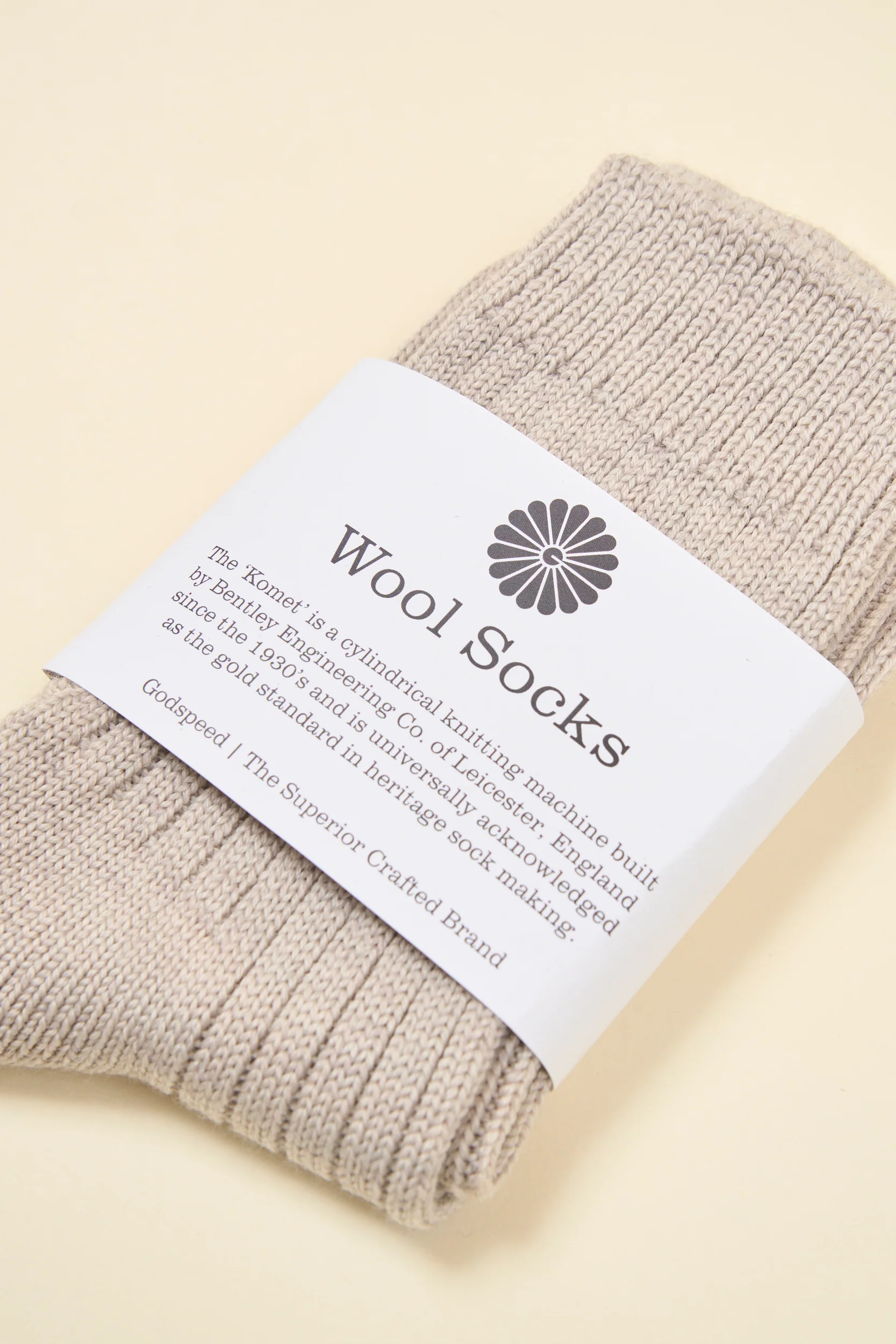 Godspeed Merino Womens Wool Socks - Oat