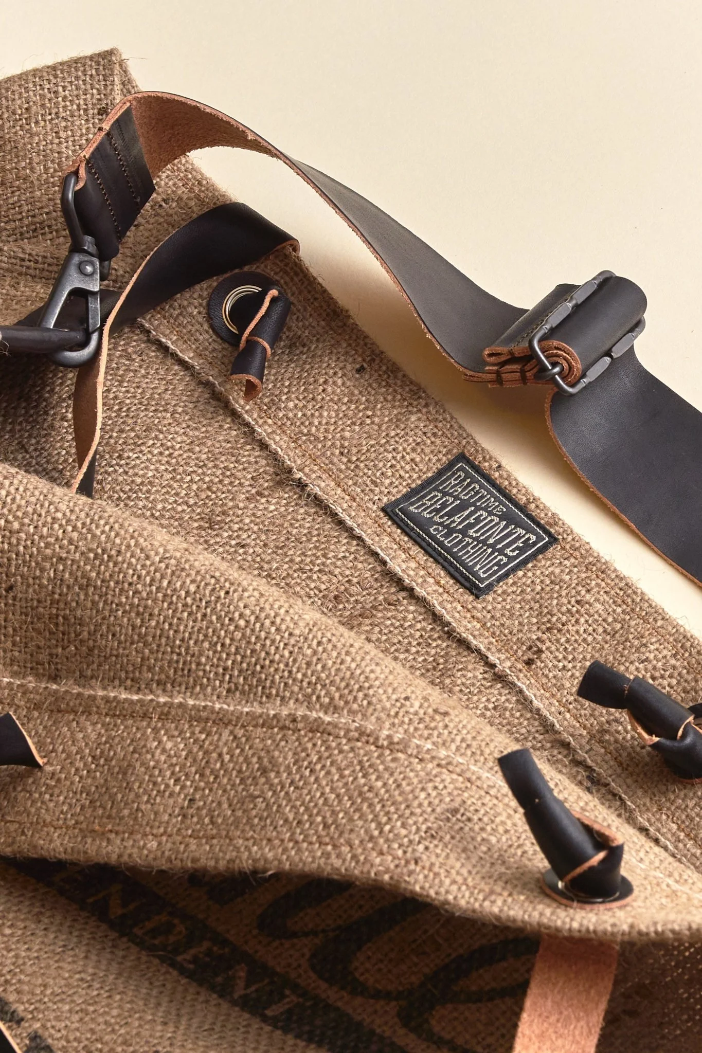 Belafonte Ragtime Store Script Bag - Jute Brown