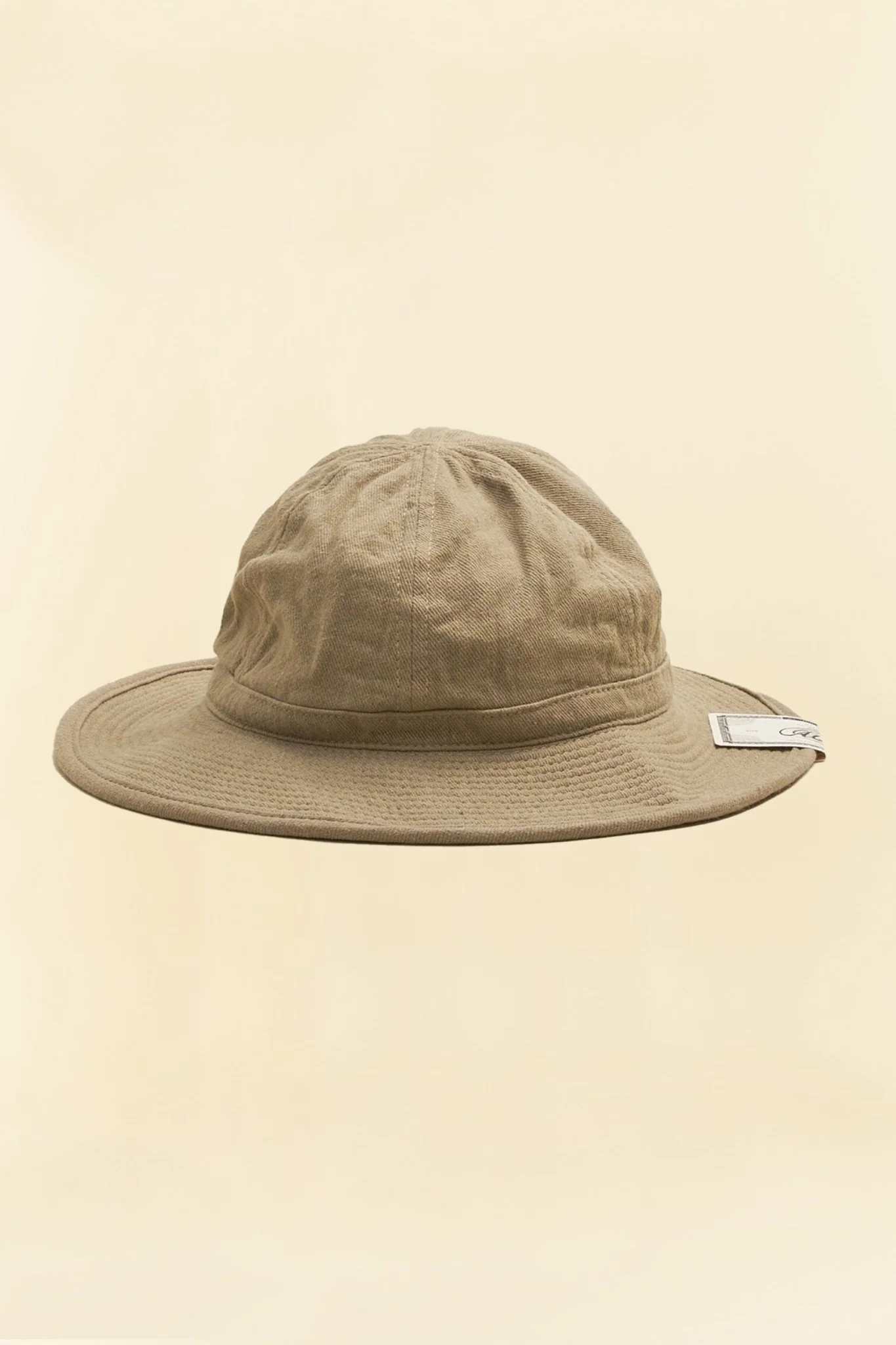 Addict Clothes x HW Dog & Co Linen Fatigue Hat - Beige