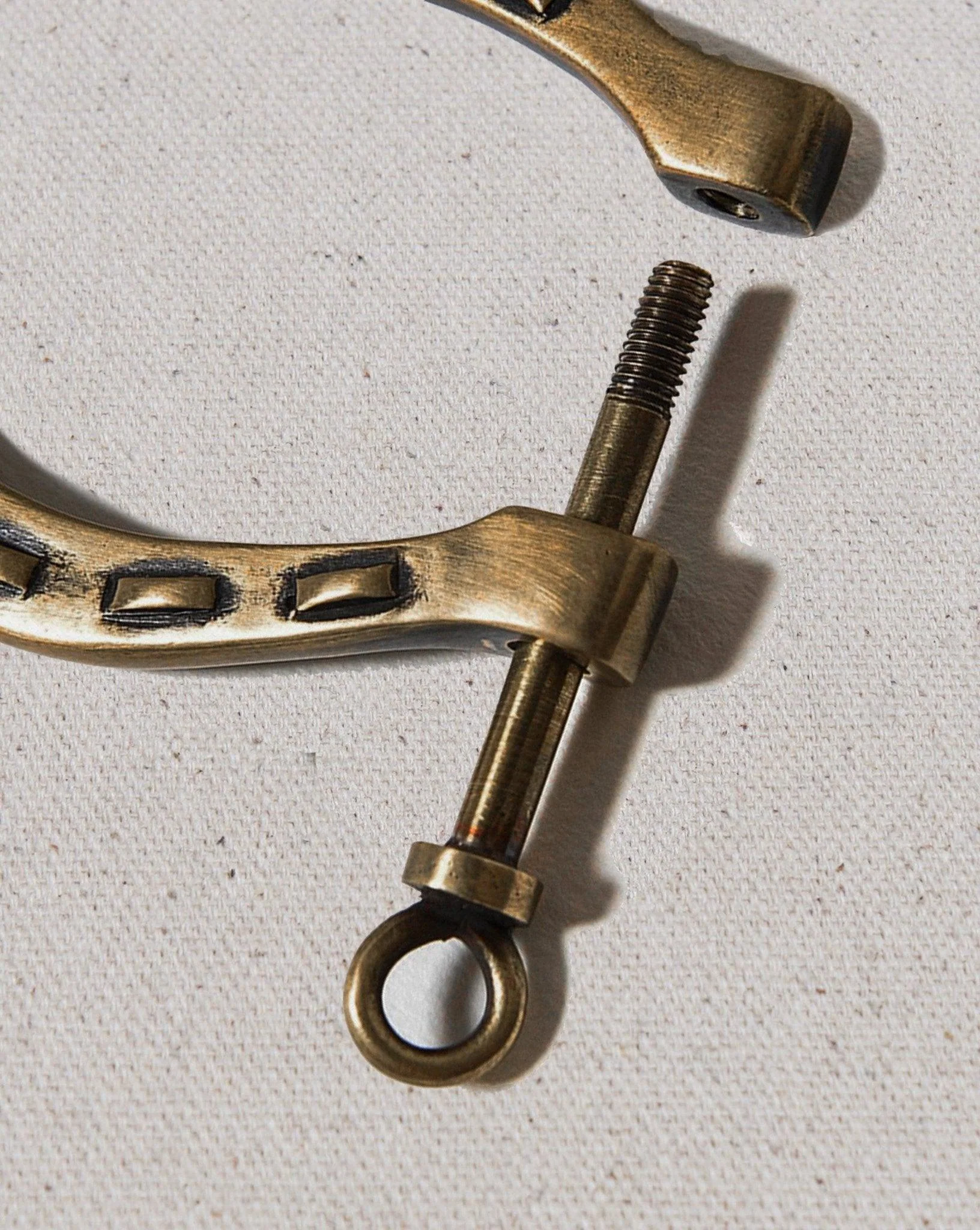 Rats Brass Horseshoe Keyholder