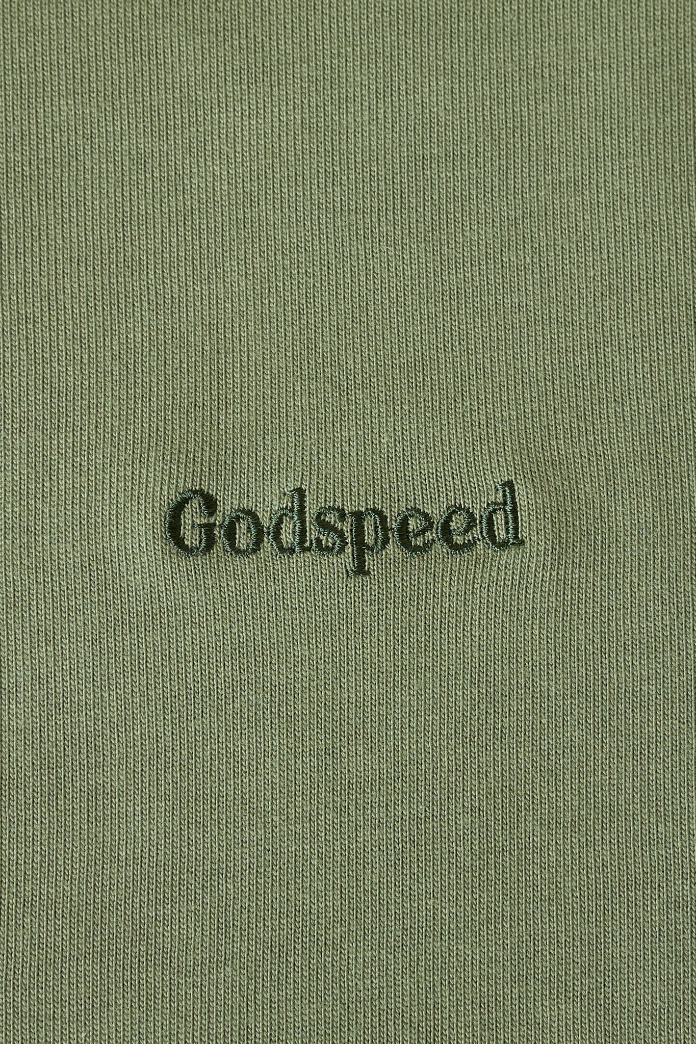 Godspeed Tonal Mini Logo Heavyweight Organic T-Shirt - Green