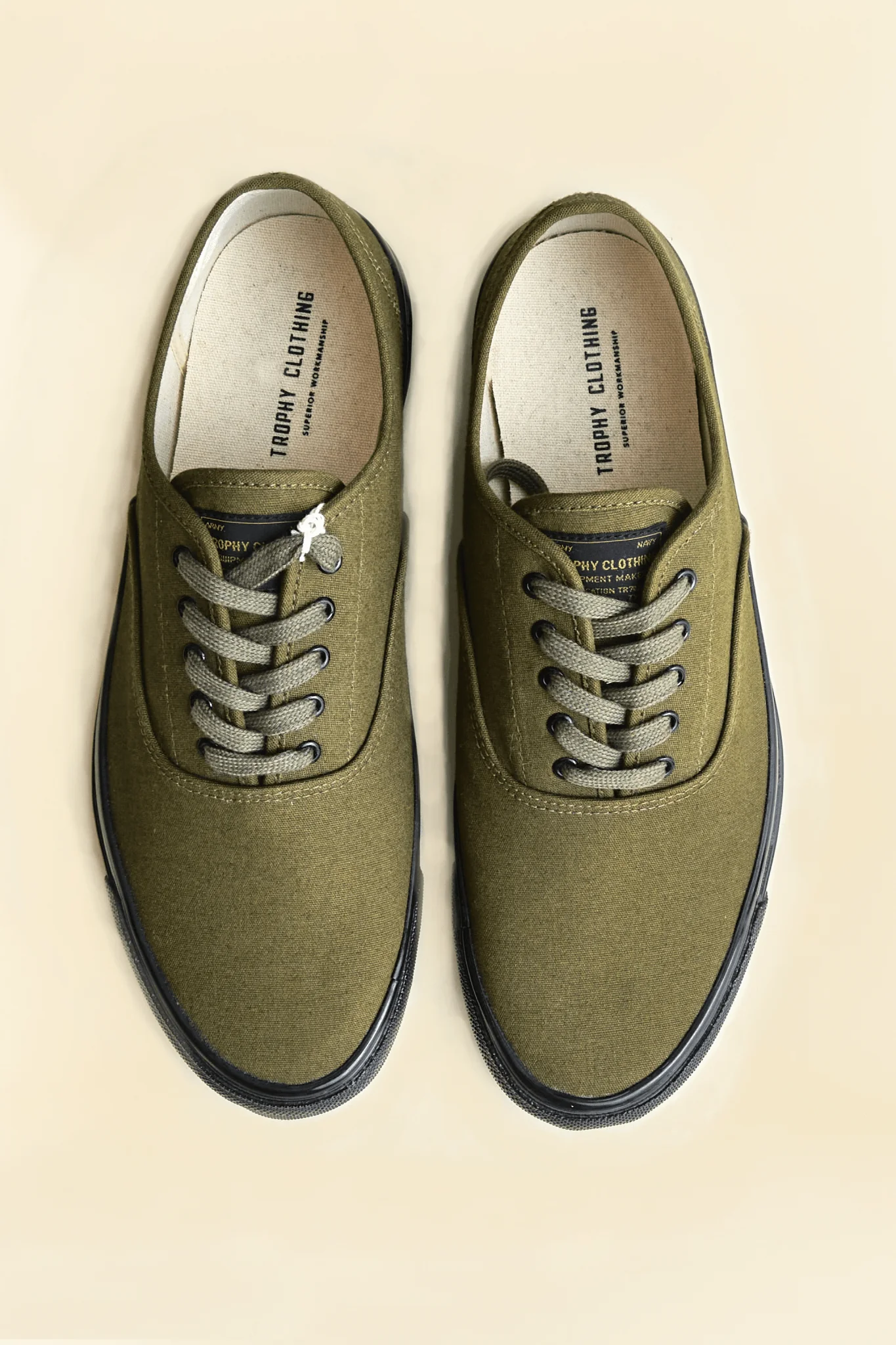 Trophy Mil Boat Shoes - Olive×Black