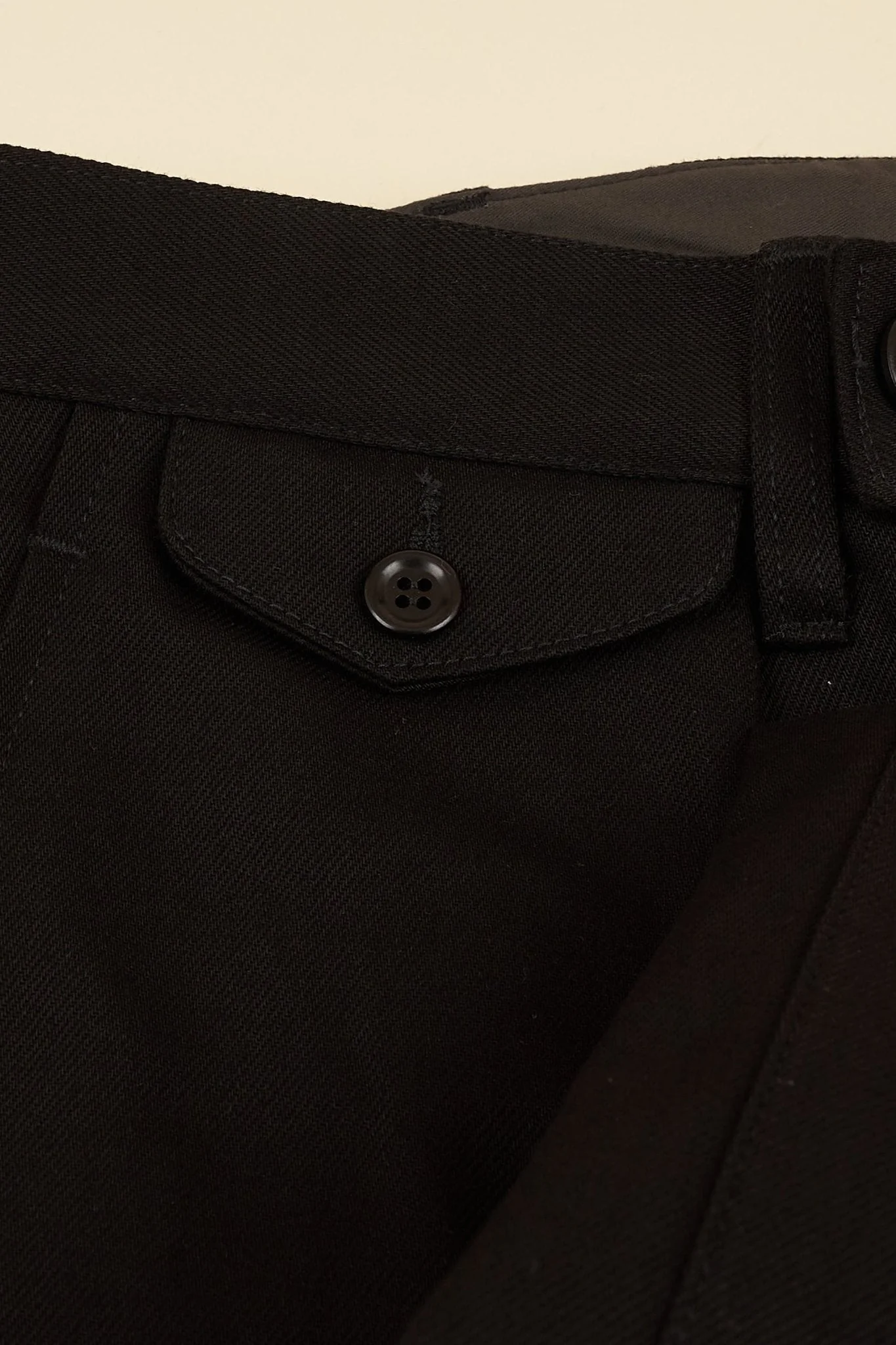 Addict Clothes Single Pleated Army Trousers - Black