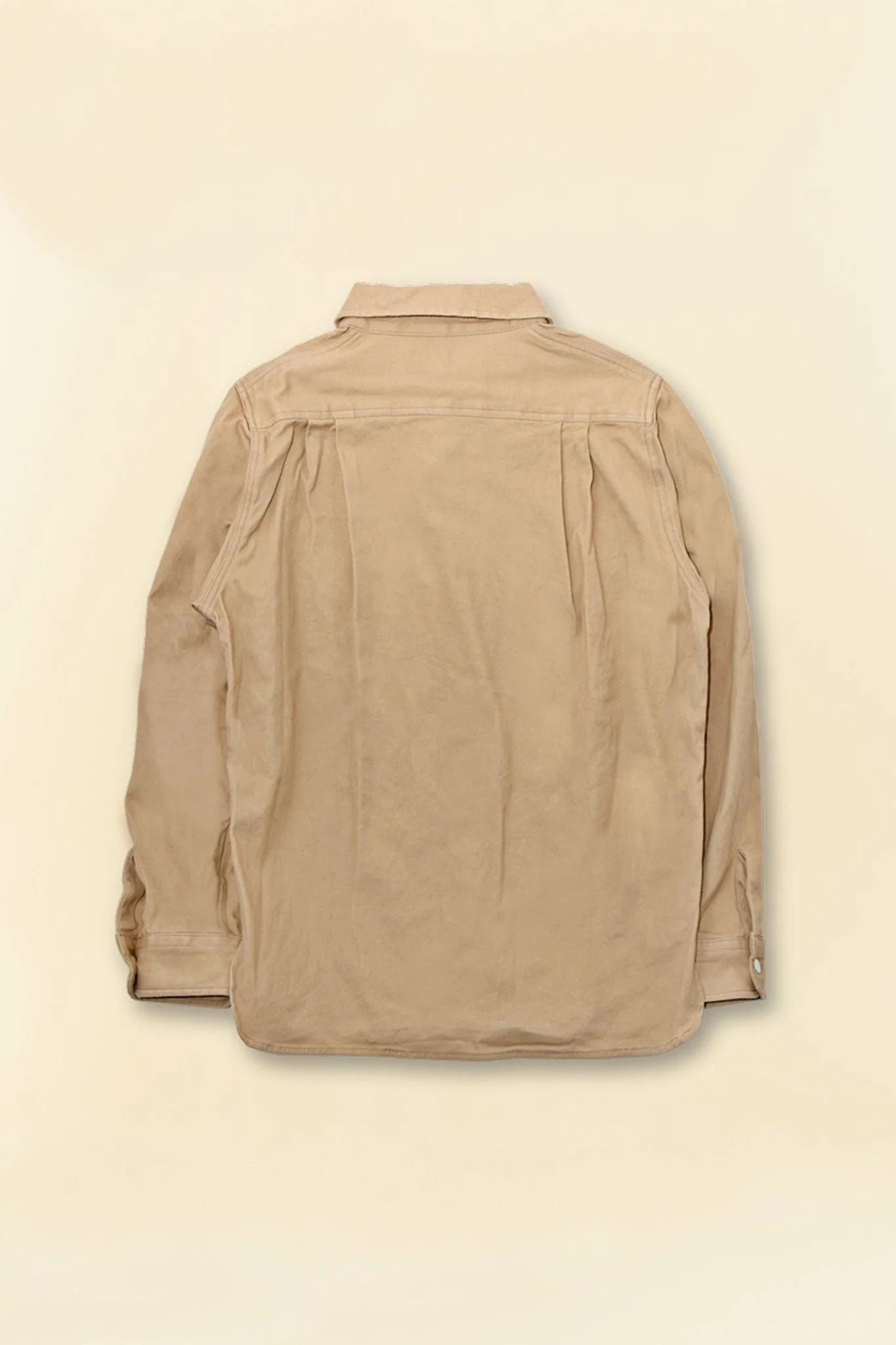 Fullcount Cotton Wool CPO Shirt - Beige
