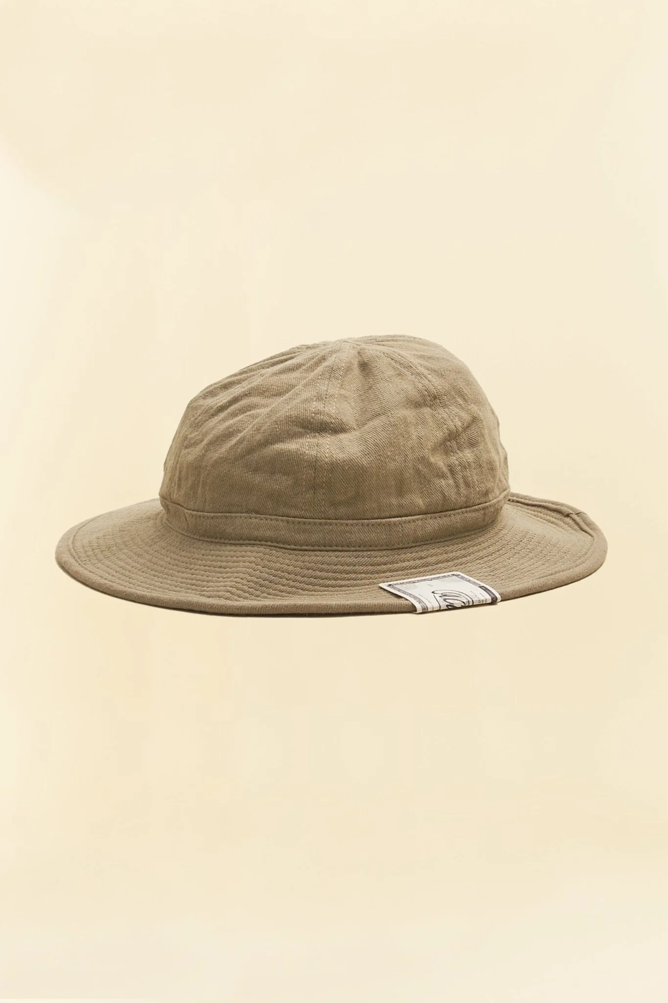 Addict Clothes x HW Dog & Co Linen Fatigue Hat - Beige