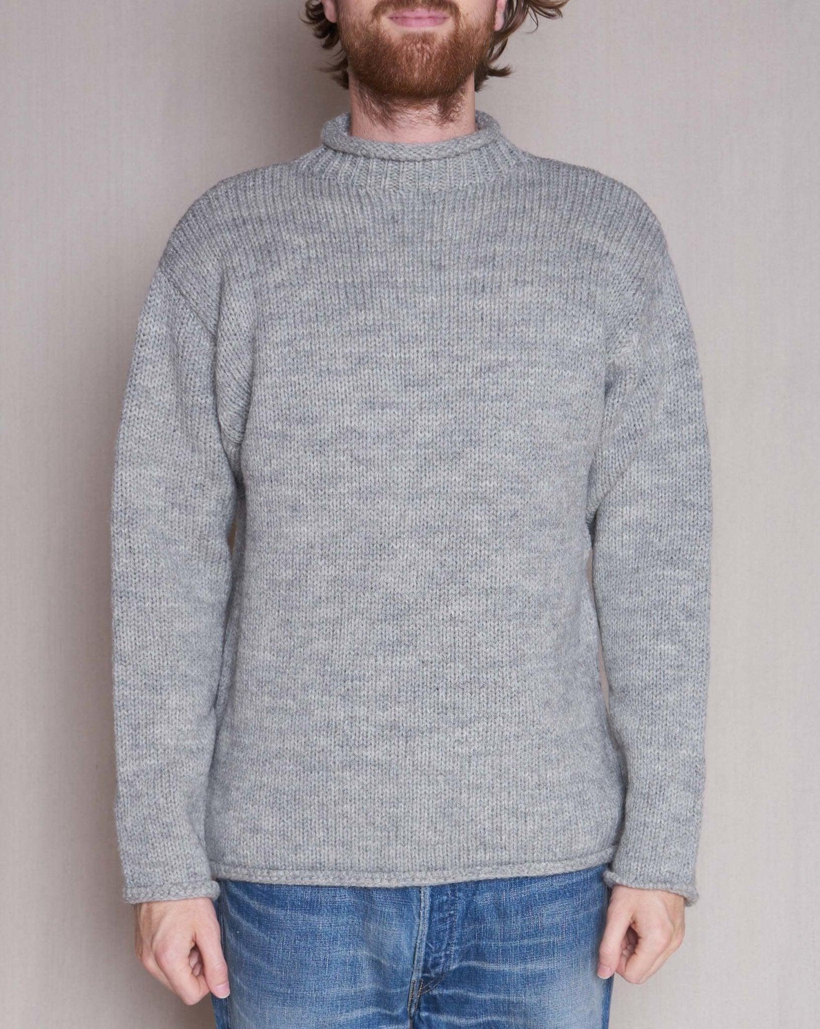 Fullcount Old Fisherman Wool Sweater - Heather Grey