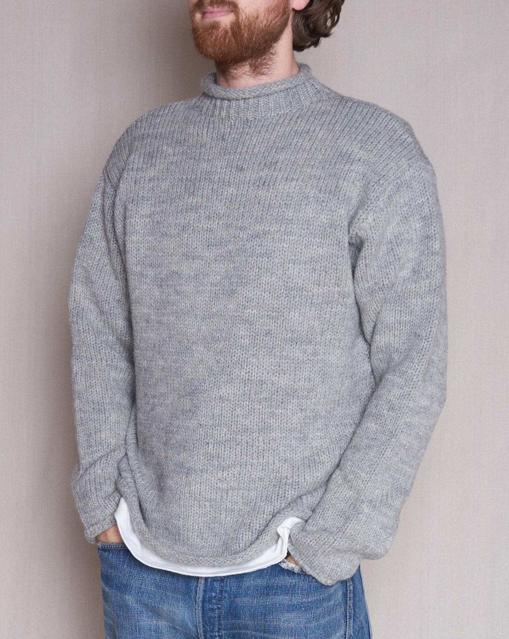 Fullcount Old Fisherman Wool Sweater - Heather Grey
