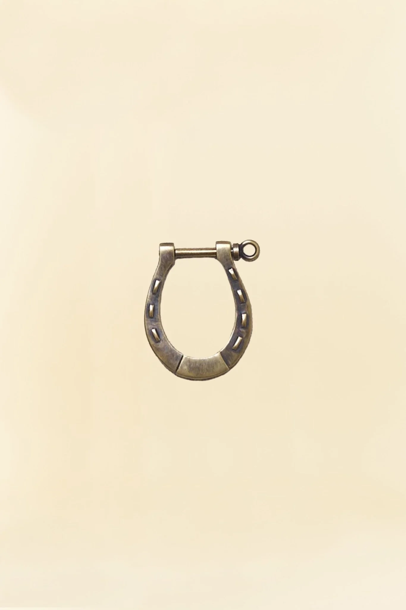 Rats Brass Horseshoe Keyholder