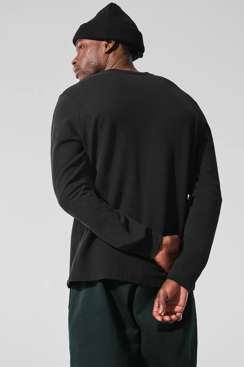 Double Take Long Sleeve Crew - Black