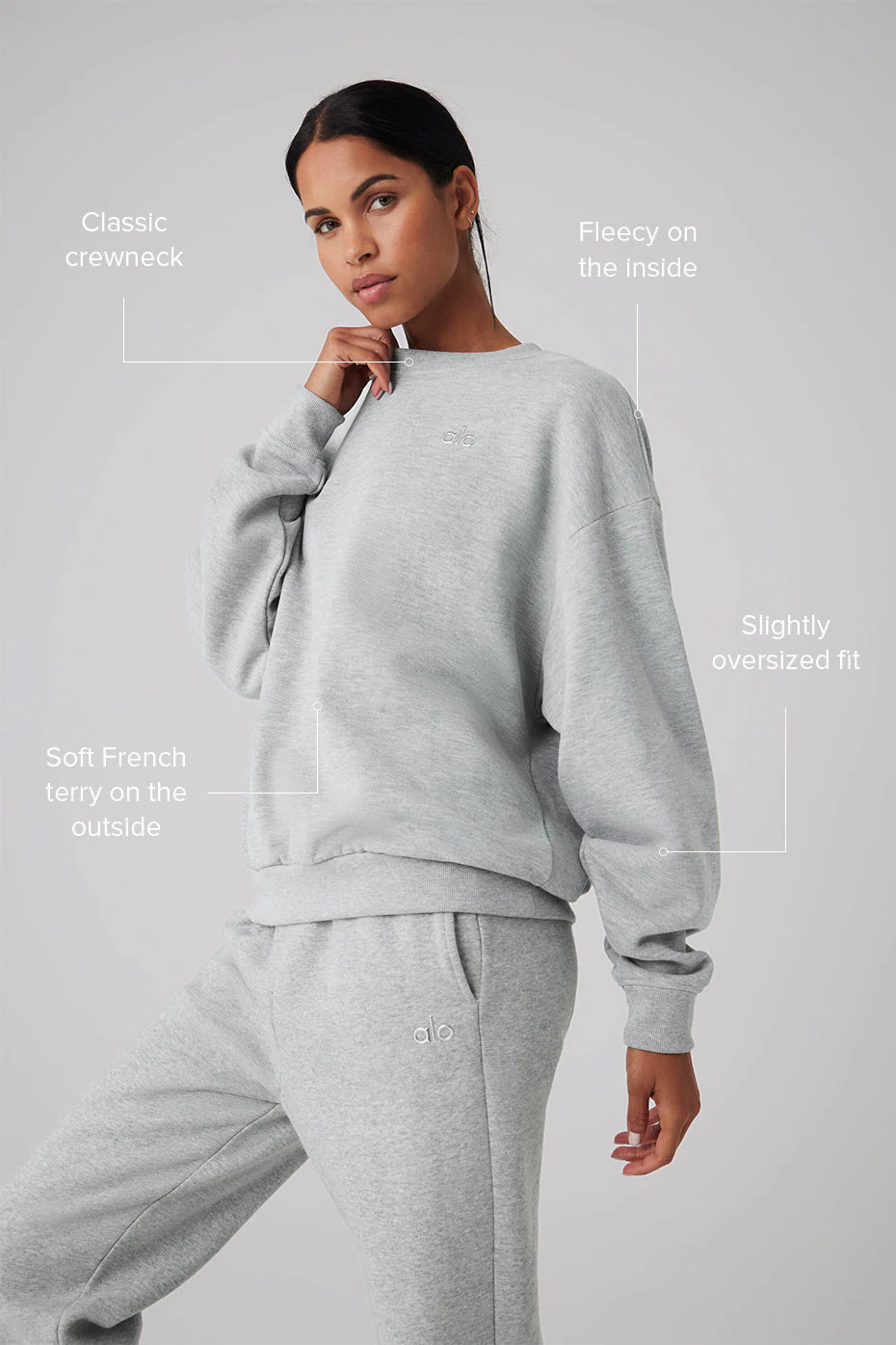 Accolade Crew Neck Pullover - Athletic Heather Grey