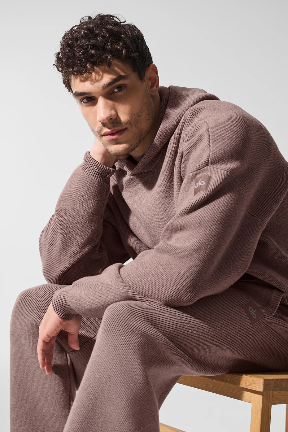 Scholar Hooded Sweater - Mushroom Heather