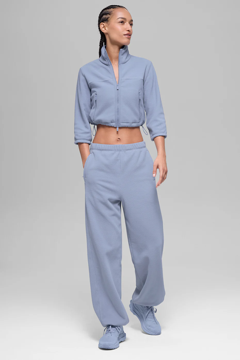 Polar Fleece High-Waist Retreat Jogger - Winter Frost