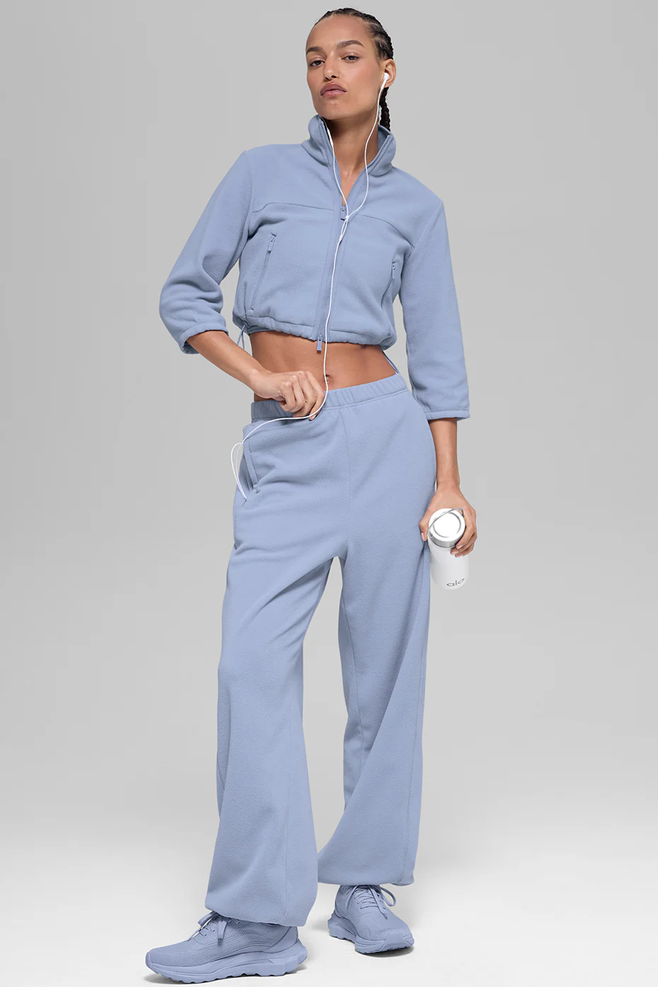 Polar Fleece High-Waist Retreat Jogger - Winter Frost