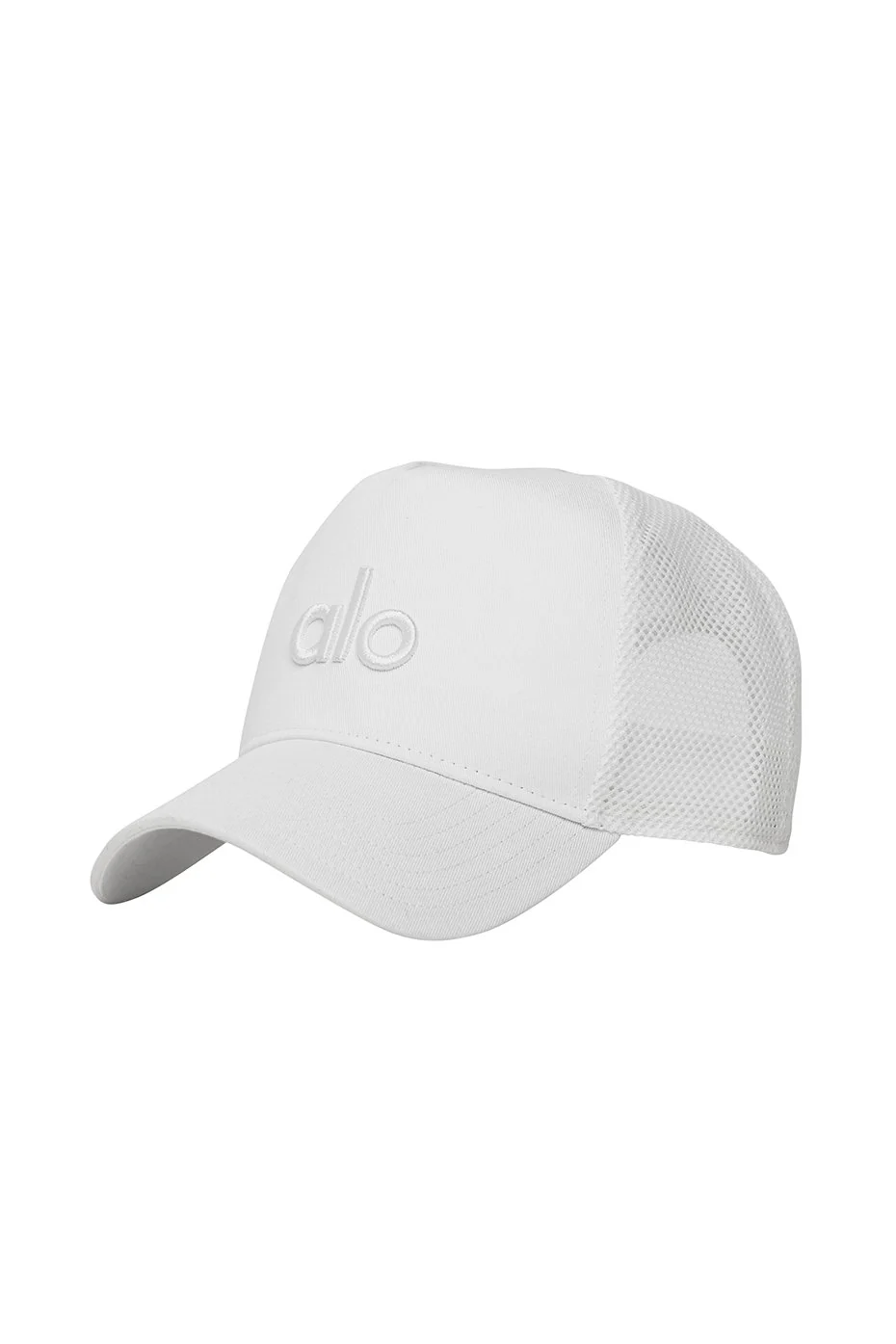 District Trucker Hat - White/White