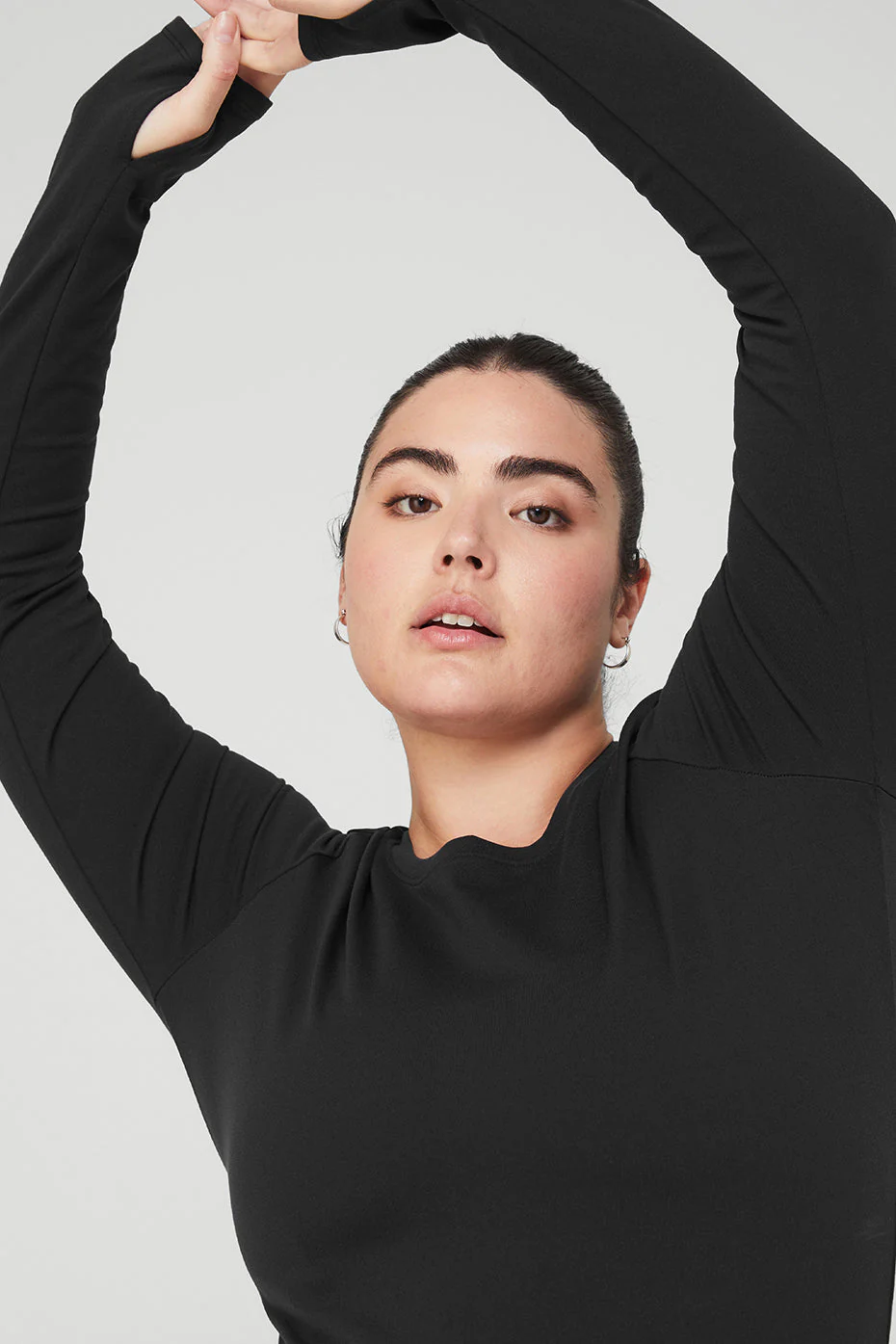 Airbrush Winter Warm Nocturne Long Sleeve - Black