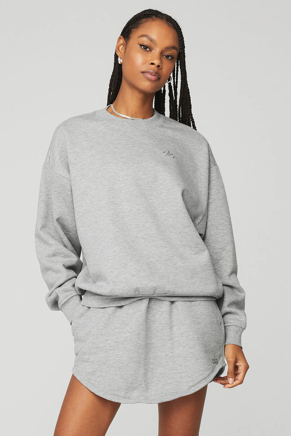 Accolade Crew Neck Pullover - Athletic Heather Grey