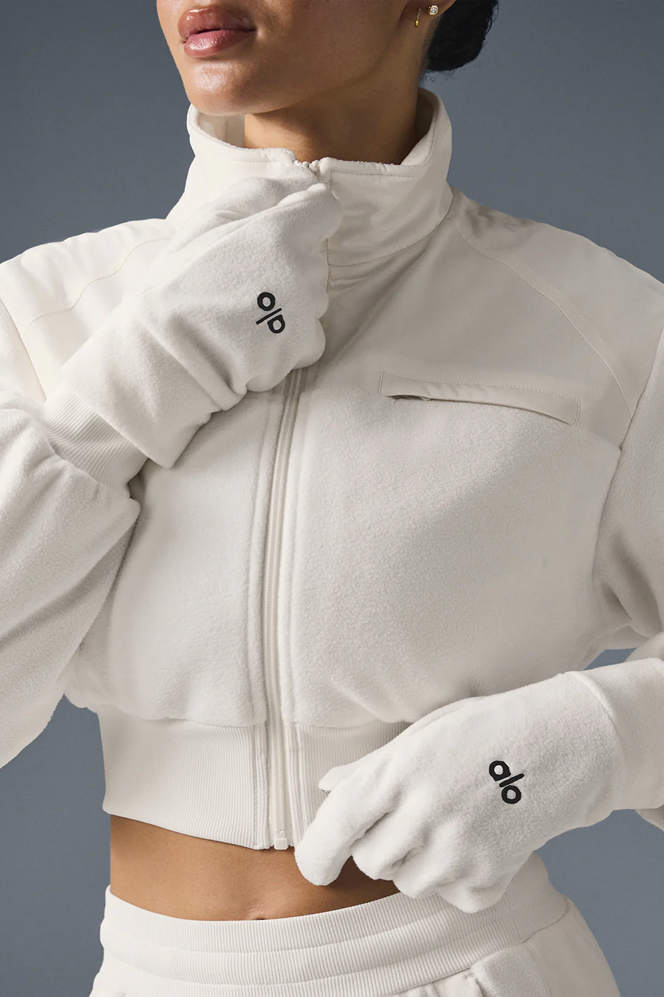 Performance Fleece Gloves - Ivory