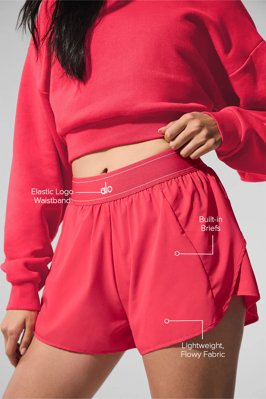 Match Point Short - Candy Red